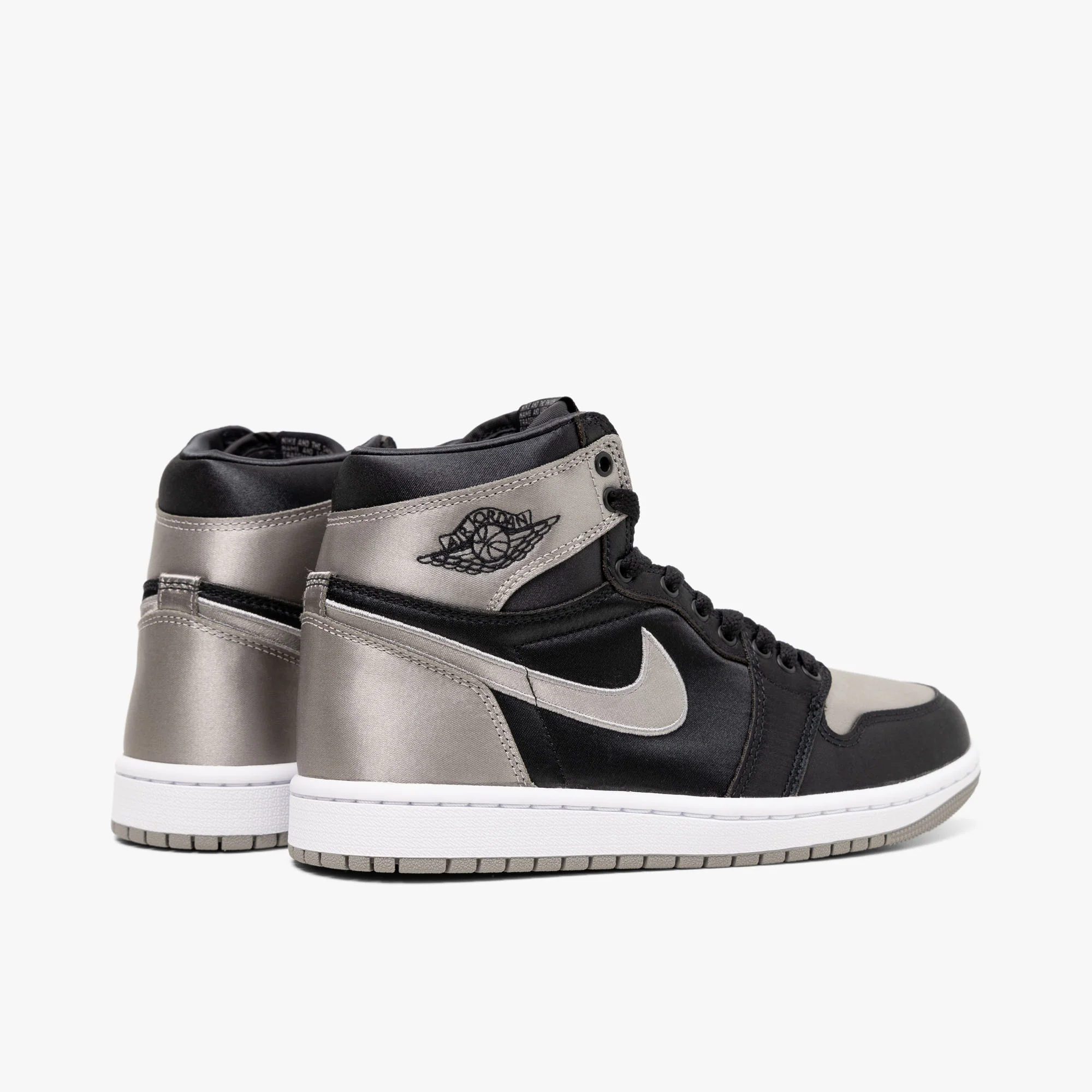 Jordan Women's 1 Retro High OG Black / Medium Grey - White - Image 4