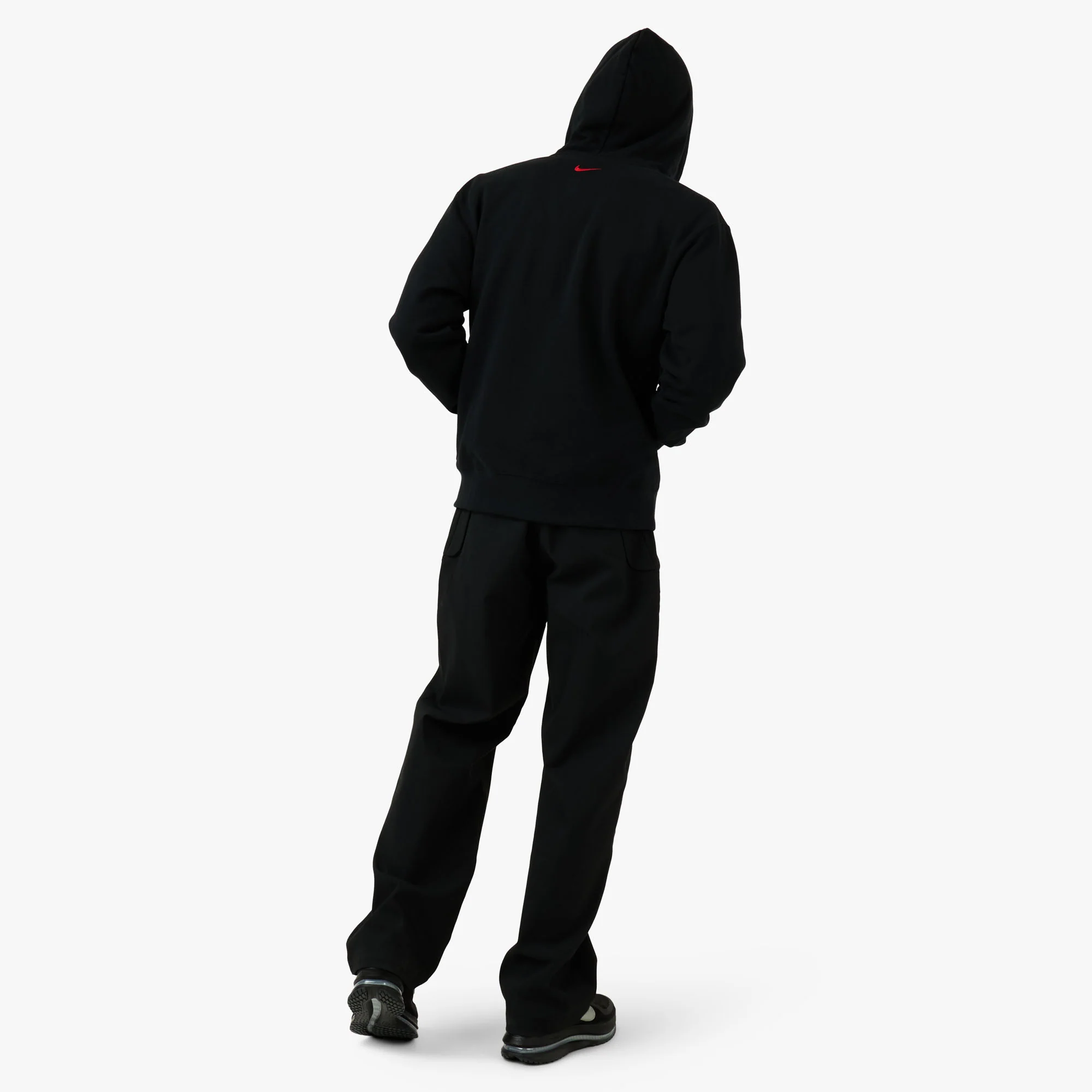 Jordan x Awake NY Full Zip Fleece Hoodie Black / University Red - Image 7