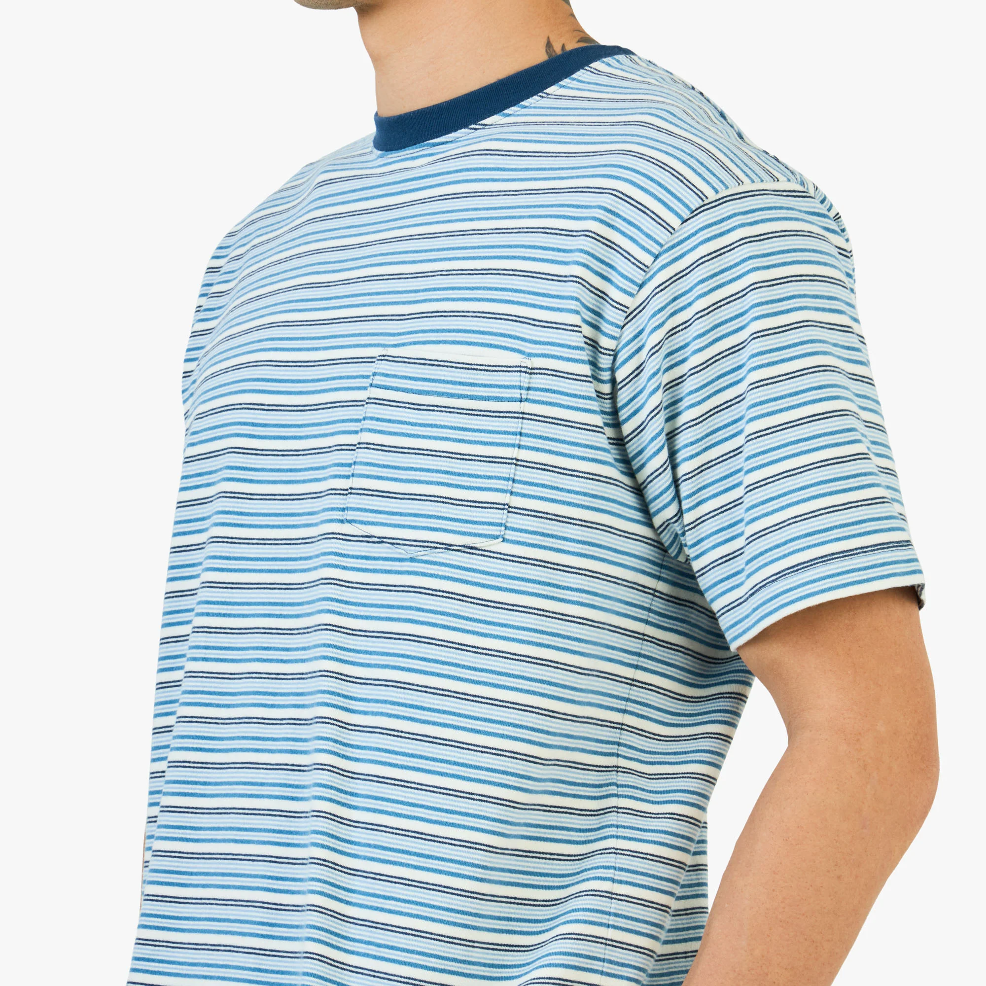 KHAKIS Border T-Shirt /  Blue - Image 3