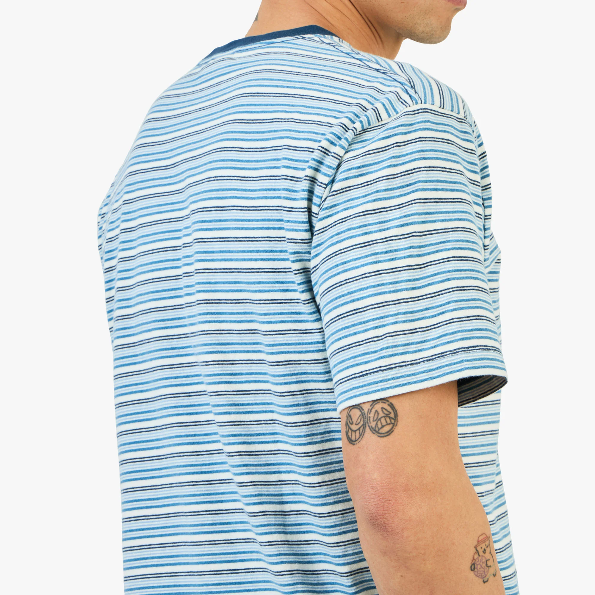 KHAKIS Border T-Shirt /  Blue - Image 4