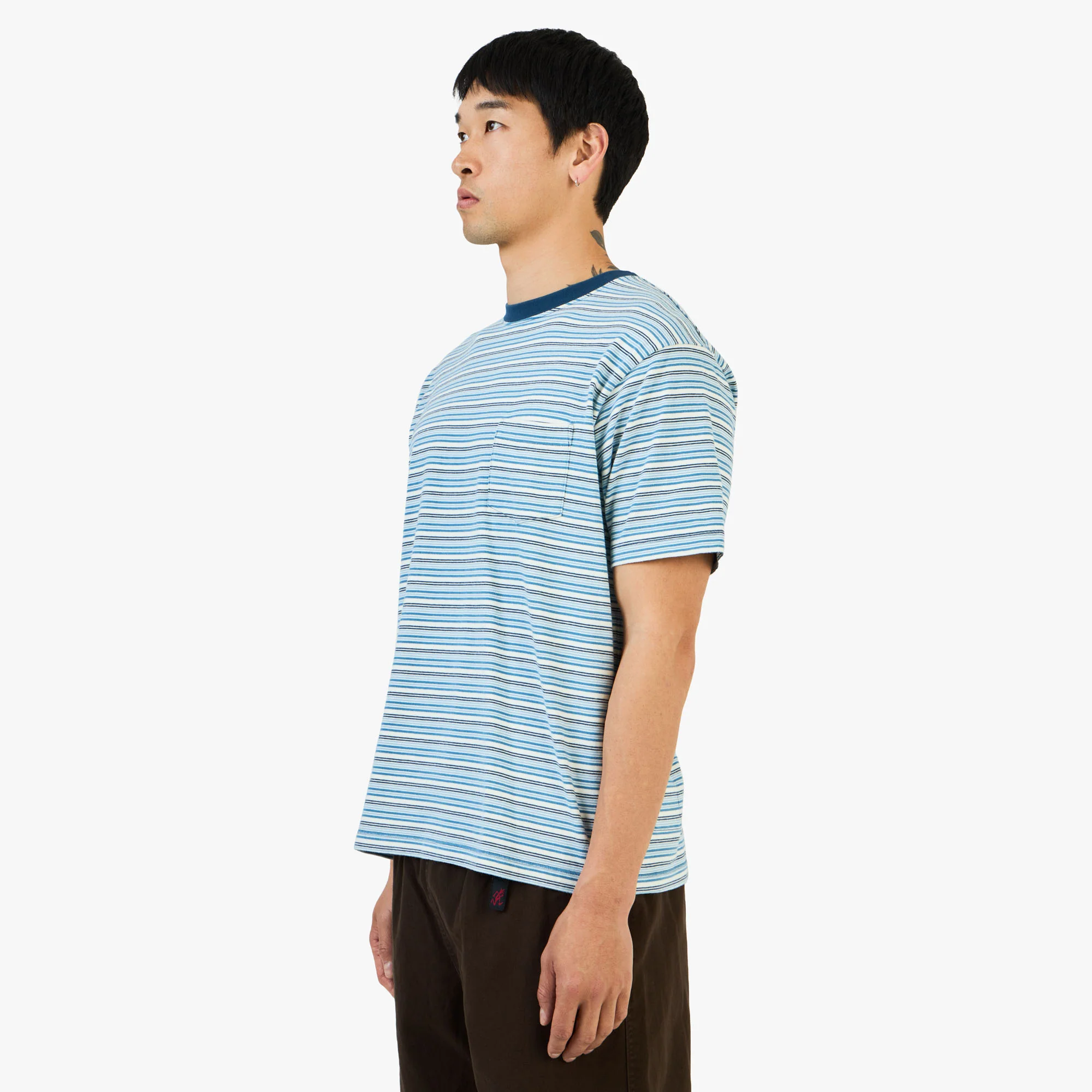 KHAKIS Border T-Shirt /  Blue - Image 5