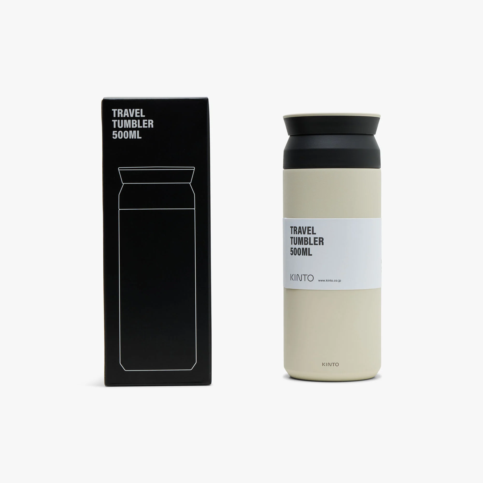 Kinto Travel Tumbler 500ml / White - Image 2