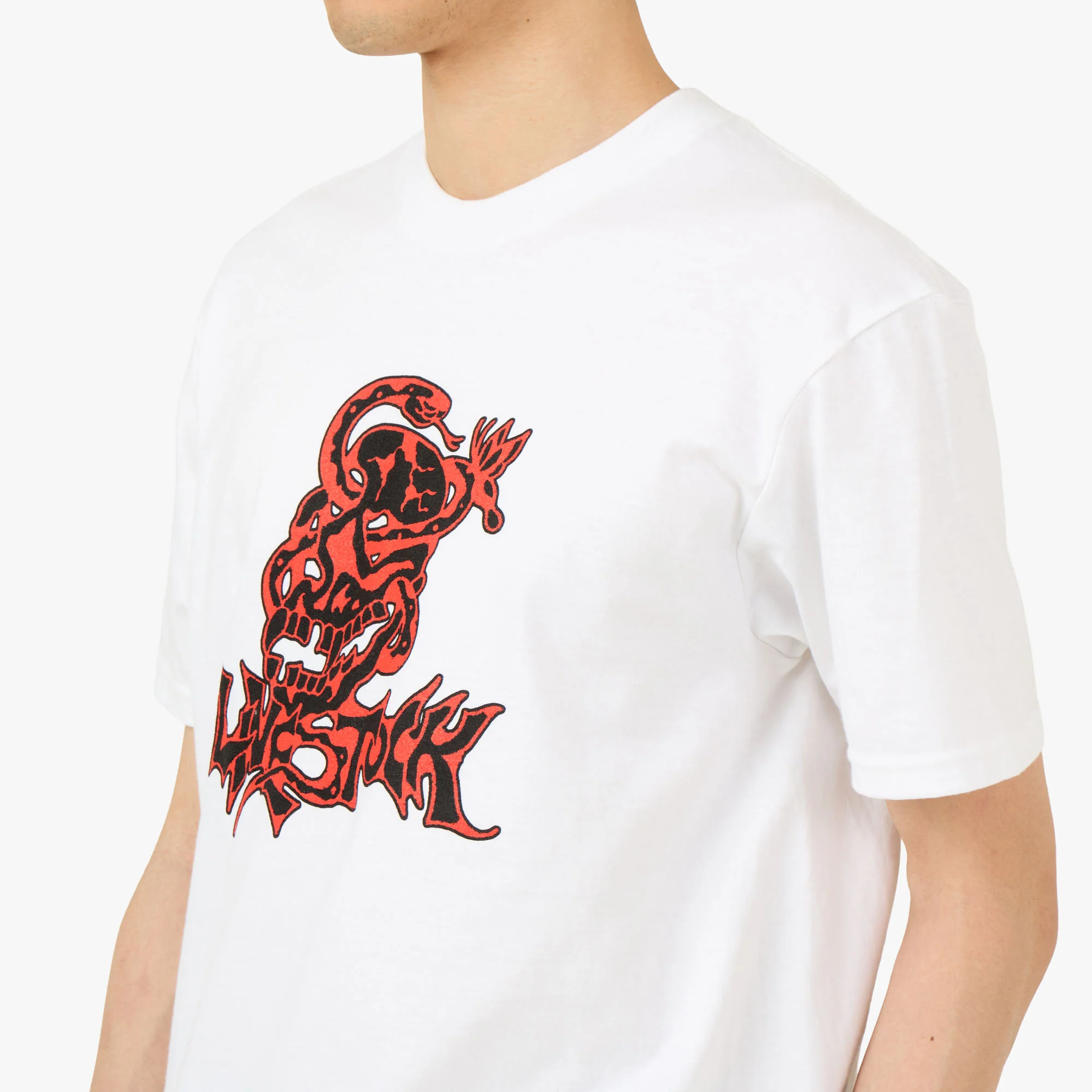 Livestock Artist Series Matt Gazzola T-Shirt White / Red - Image 4