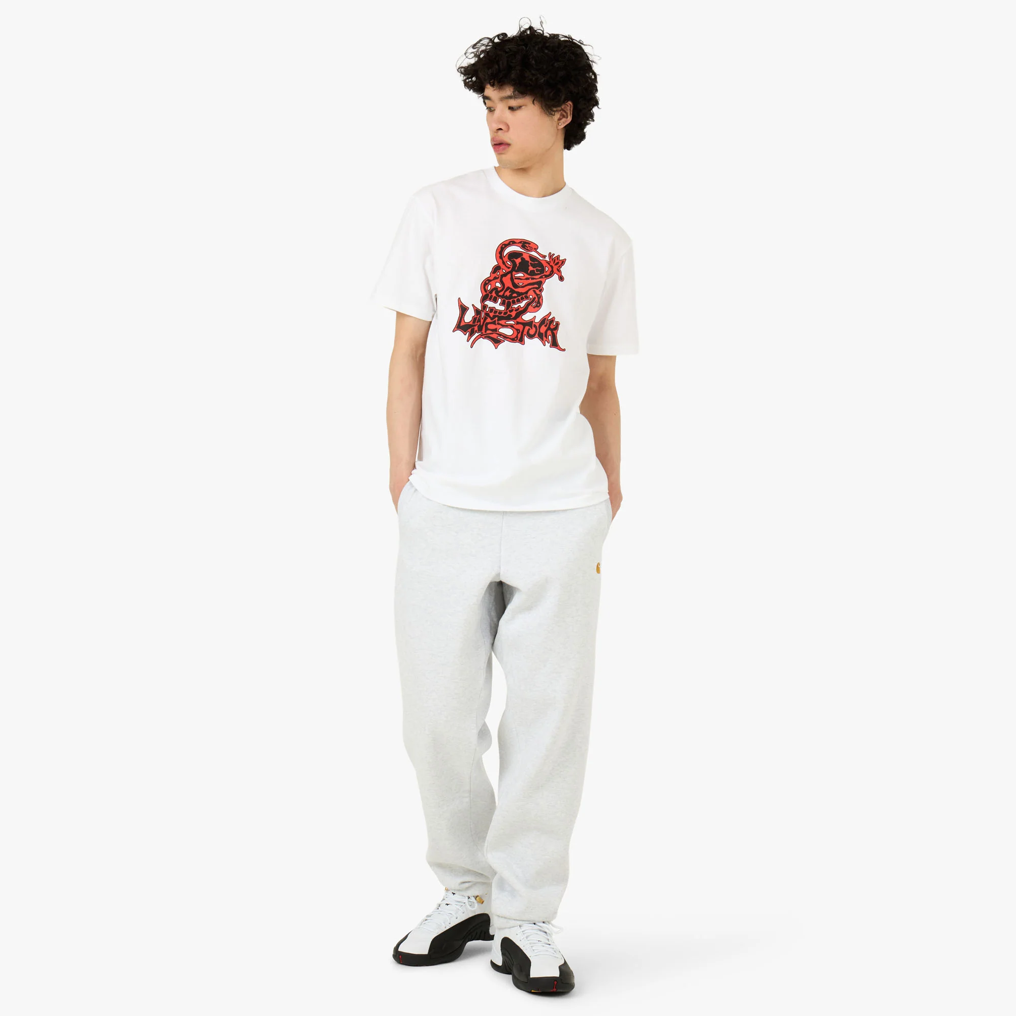 Livestock Artist Series Matt Gazzola T-Shirt White / Red - Image 6