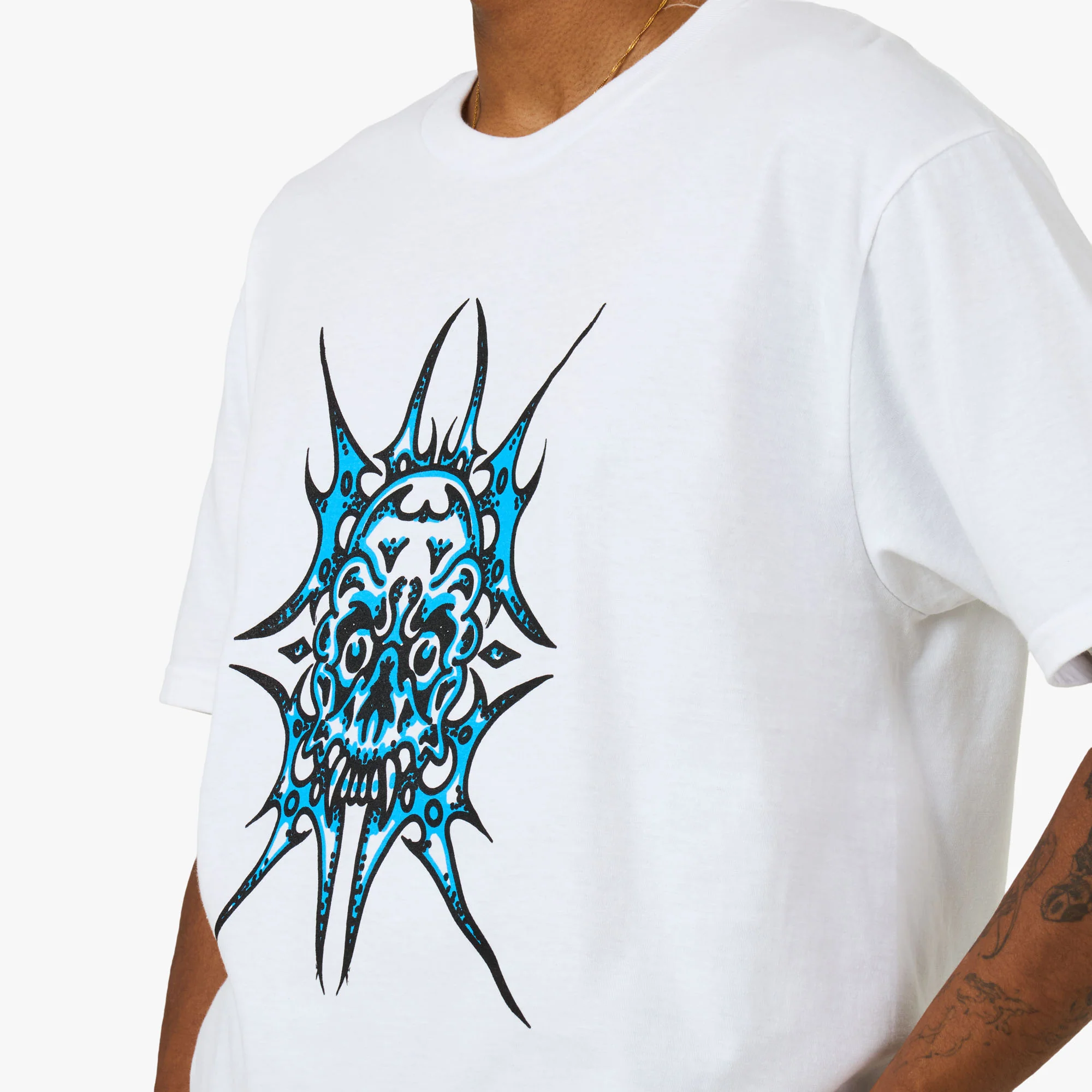 Livestock Artist Series Mitch Dixon T-Shirt White / Blue - Image 4