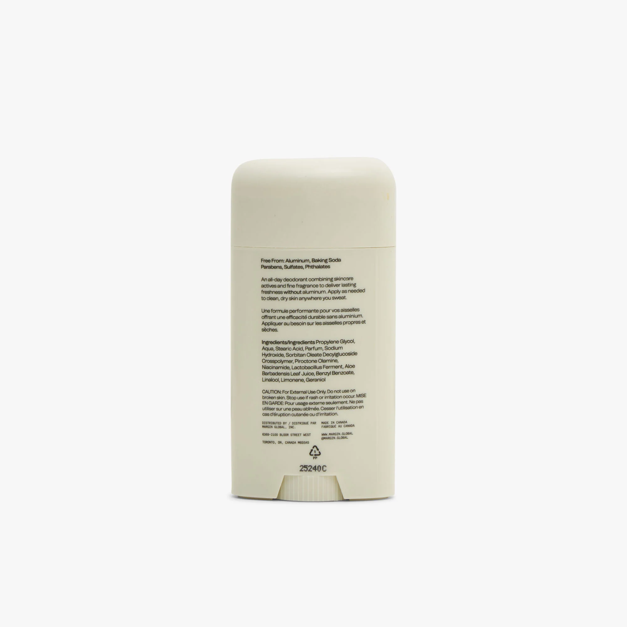 Margin Aluminium Free Clean Performance Deodorant Veridian - Image 2