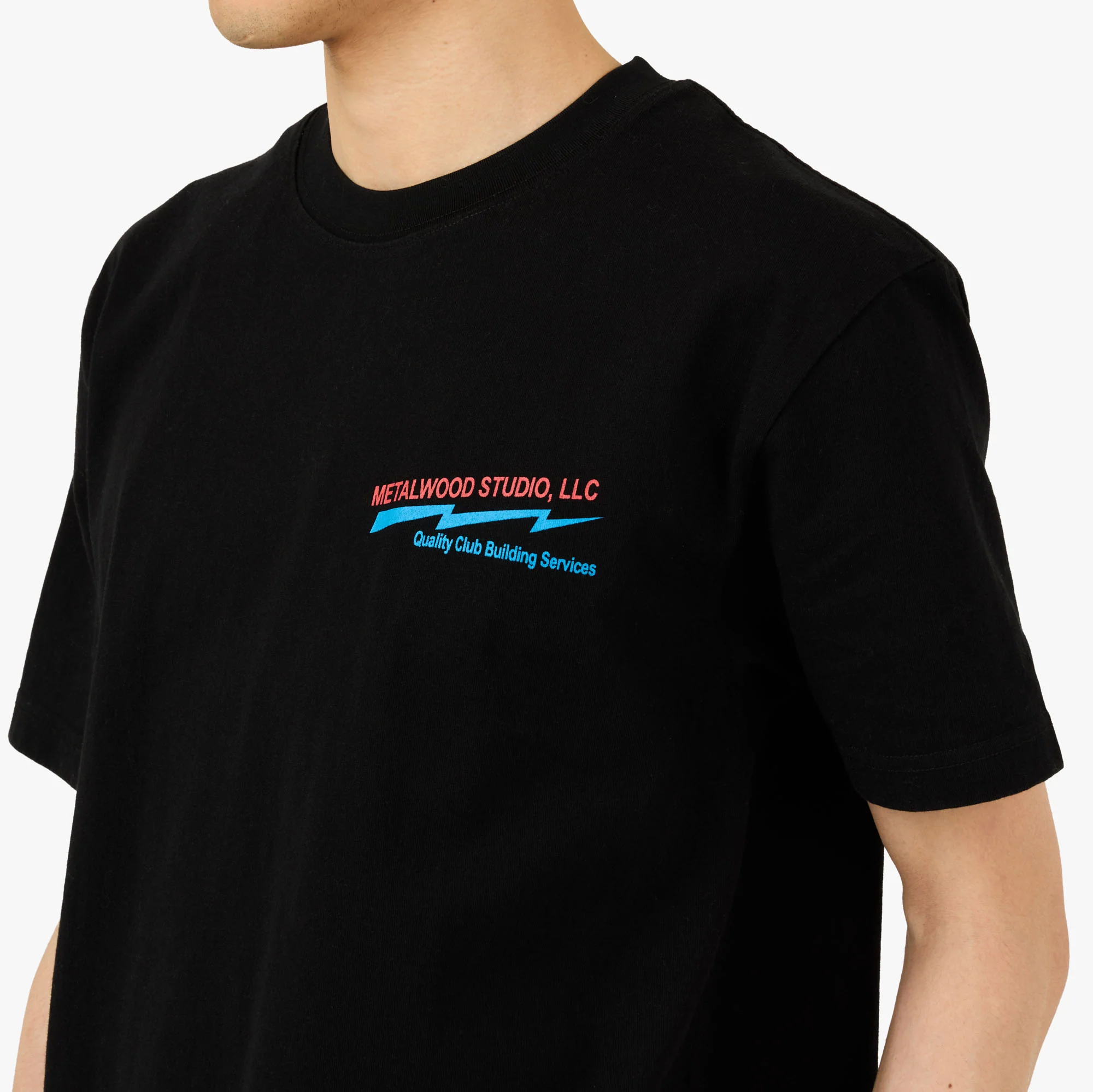 Metalwood Club Building T-Shirt Black - Image 4