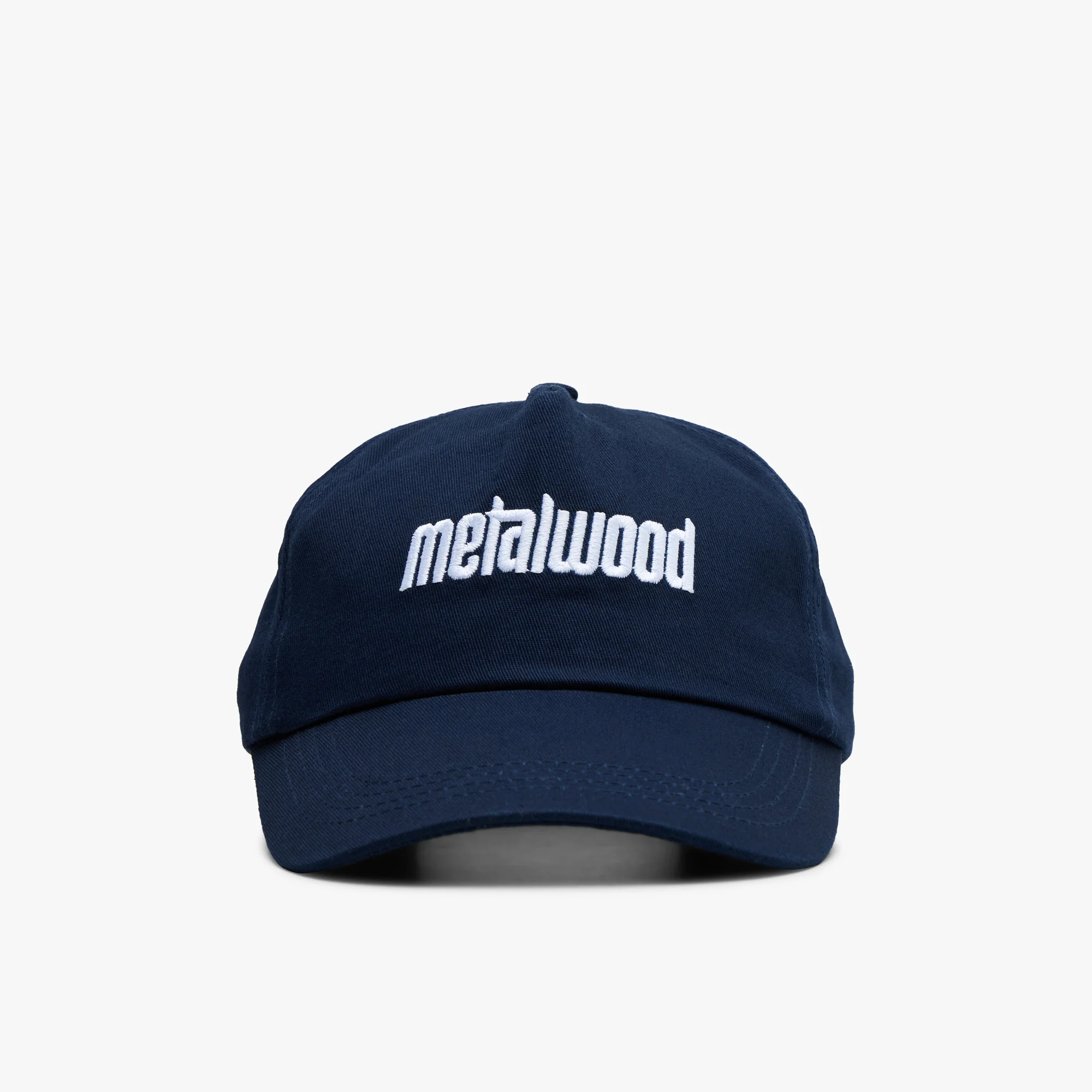 Metalwood Metal Logo 5-Panel Hat / Navy - Image 5