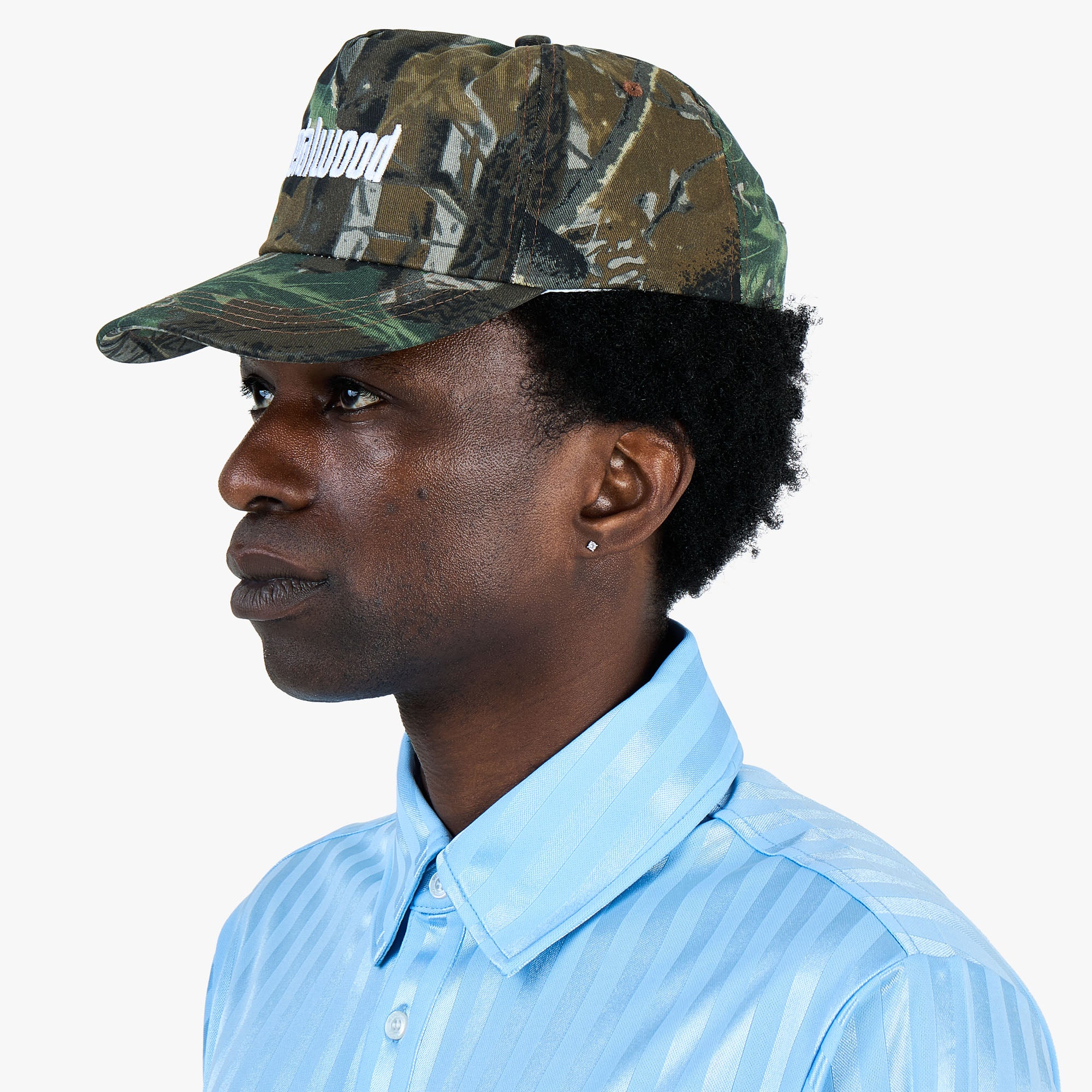 Metalwood Metal Logo 5-Panel Hat / Real Leaf Camo - Image 2