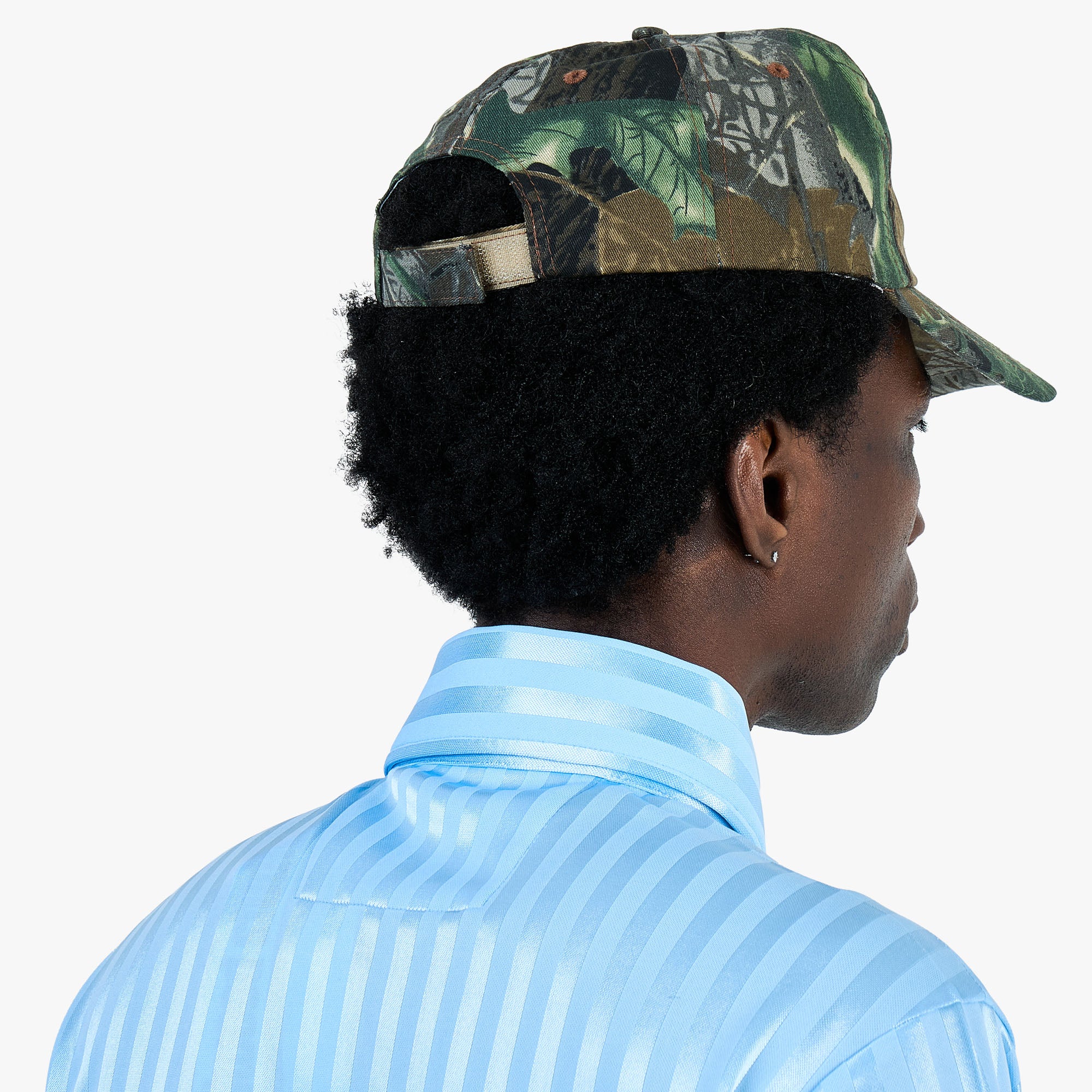 Metalwood Metal Logo 5-Panel Hat / Real Leaf Camo - Image 3