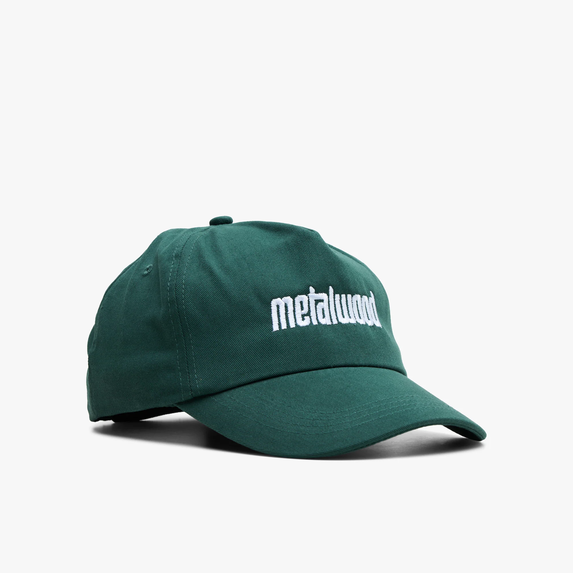 Metalwood Metal Logo 5-Panel Hat / Spruce - Image 4