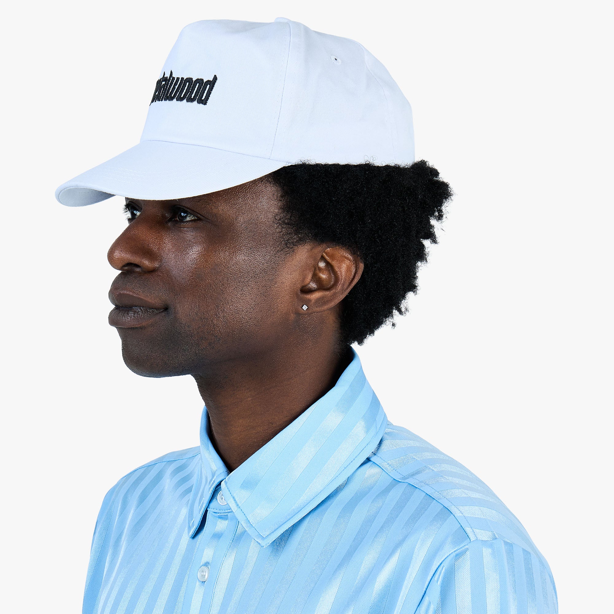 Metalwood Metal Logo 5-Panel Hat / White - Image 2