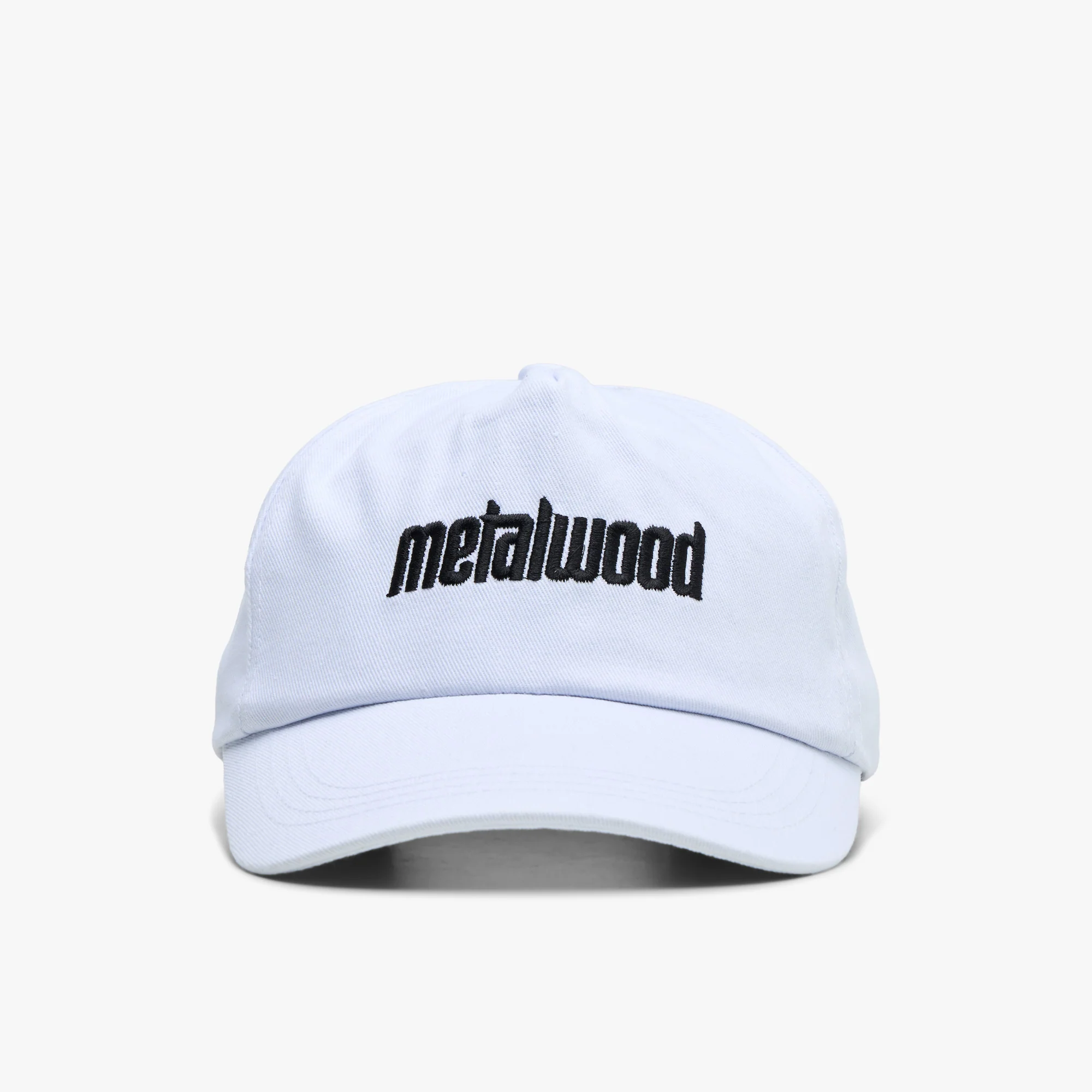Metalwood Metal Logo 5-Panel Hat / White - Image 5