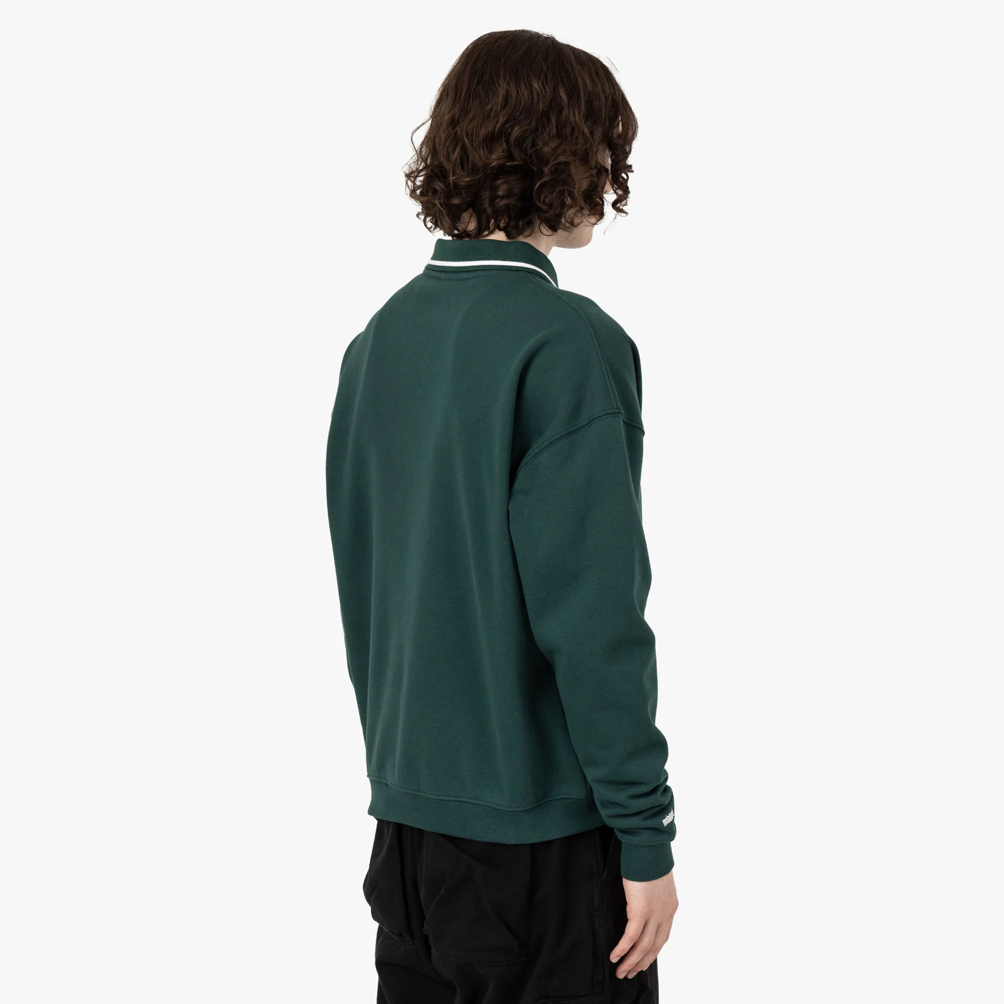 Metalwood Phuk Luzin Collared Sweatshirt / Spruce - Image 3