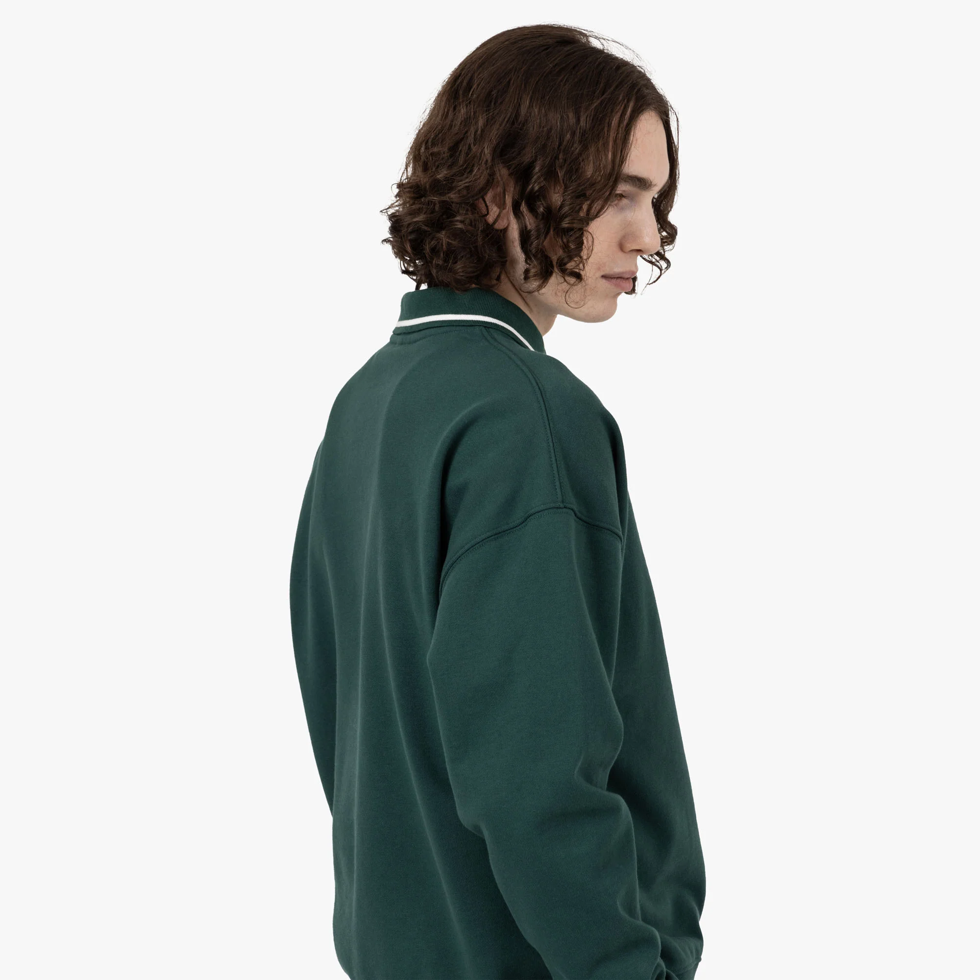 Metalwood Phuk Luzin Collared Sweatshirt / Spruce - Image 5