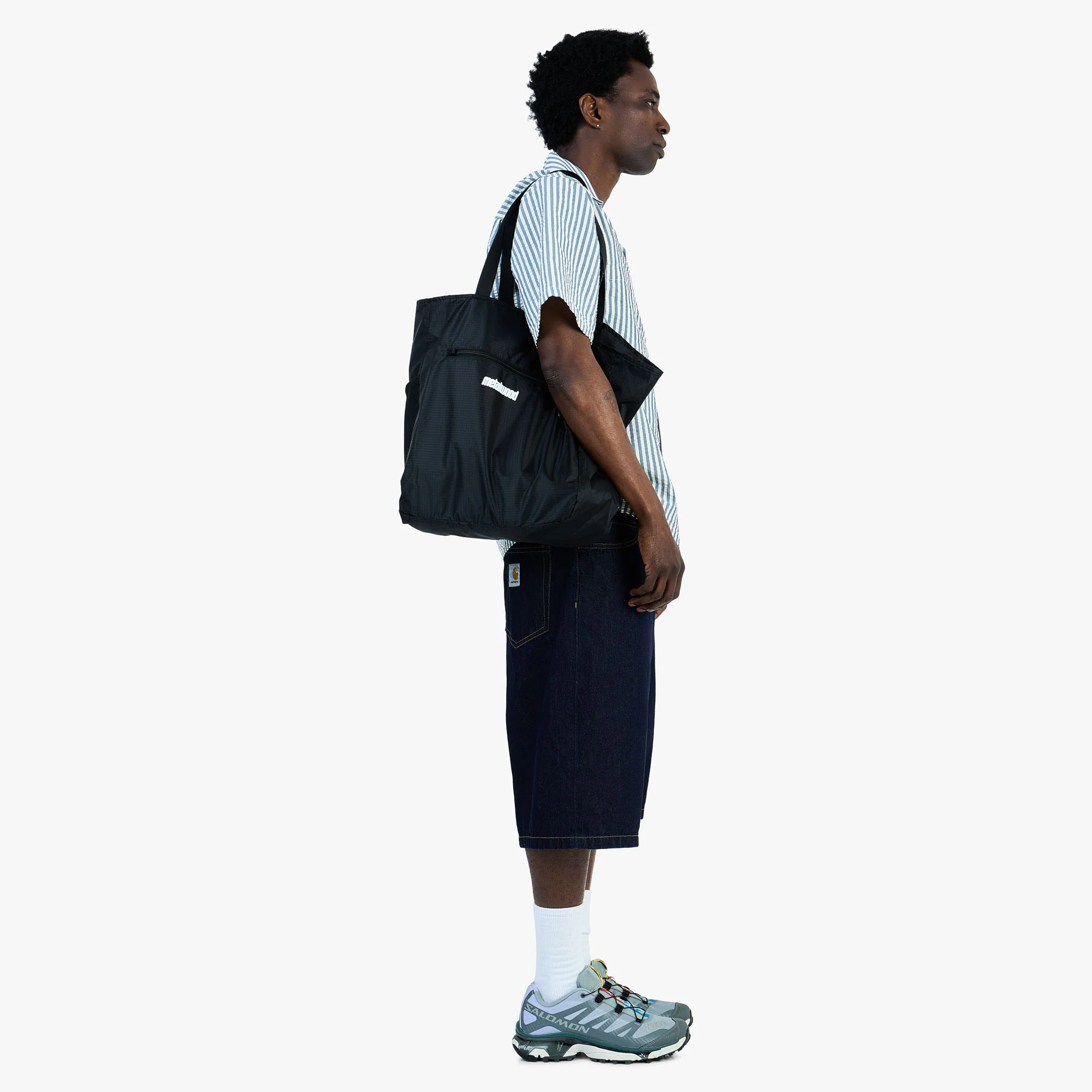 Metalwood Pocketable Tote / Black - Image 6