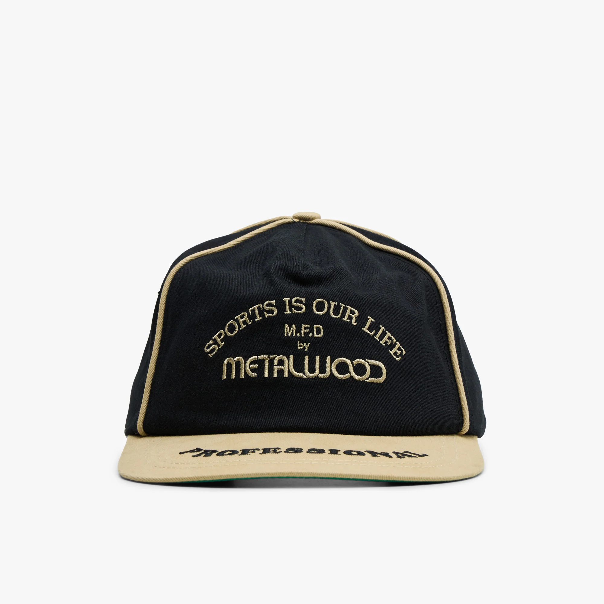 Metalwood Professional Piping Snapback Hat / Black - Image 5