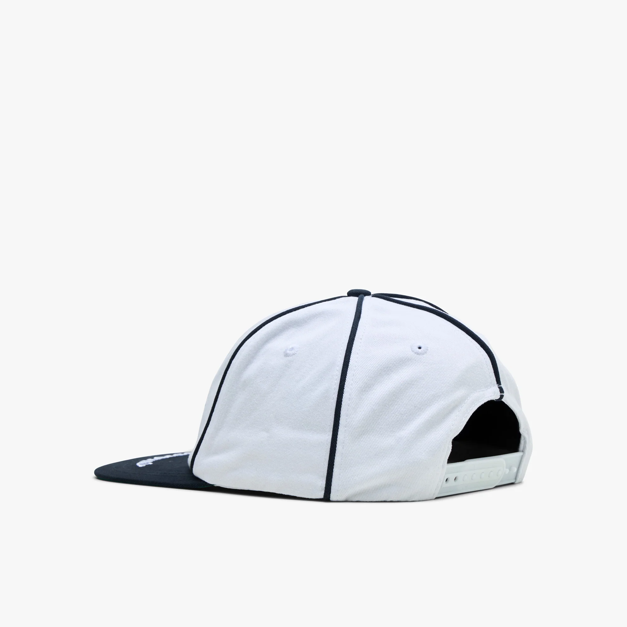 Metalwood Professional Piping Snapback Hat / White - Image 6