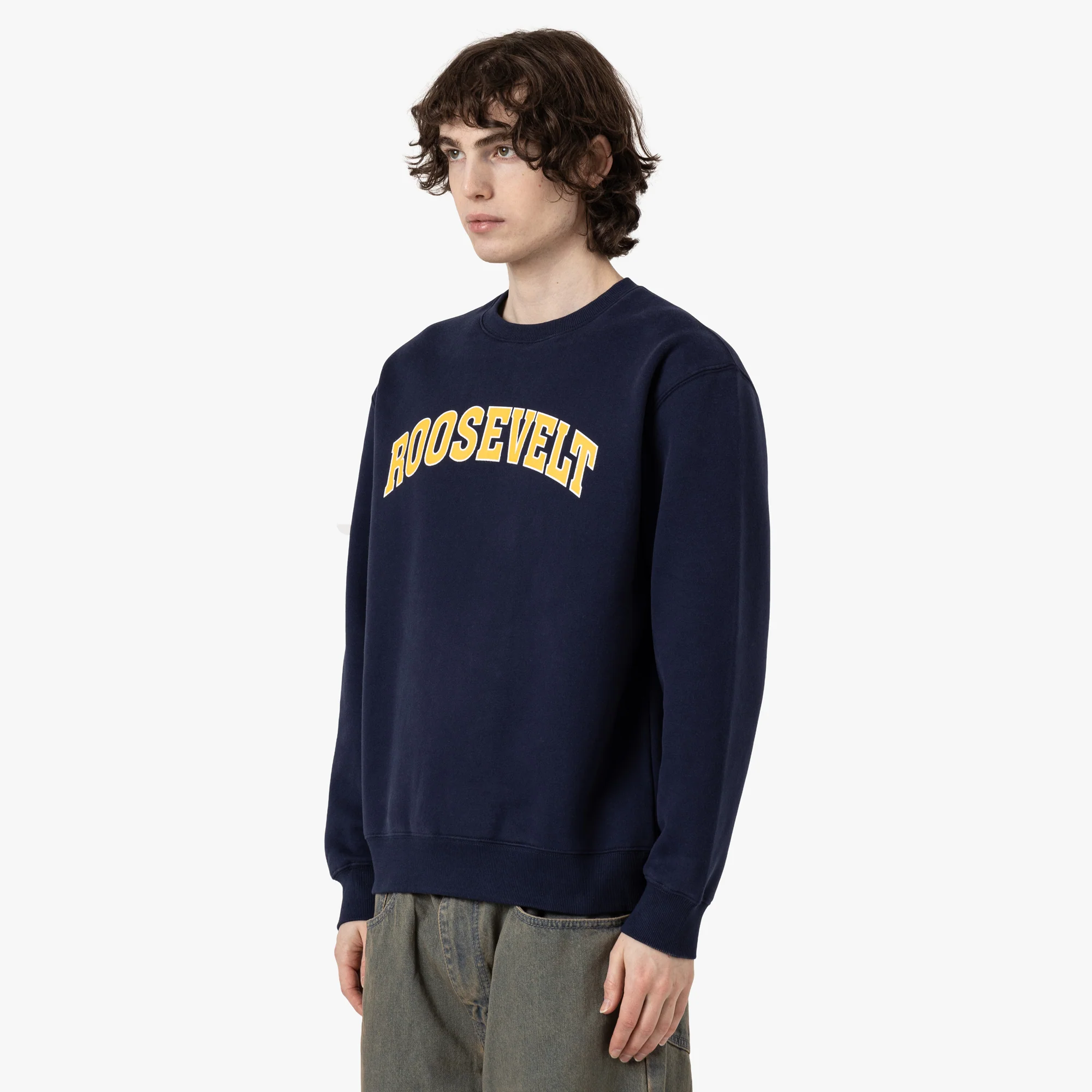 Metalwood Roosevelt Crewneck Sweatshirt / Navy - Image 2