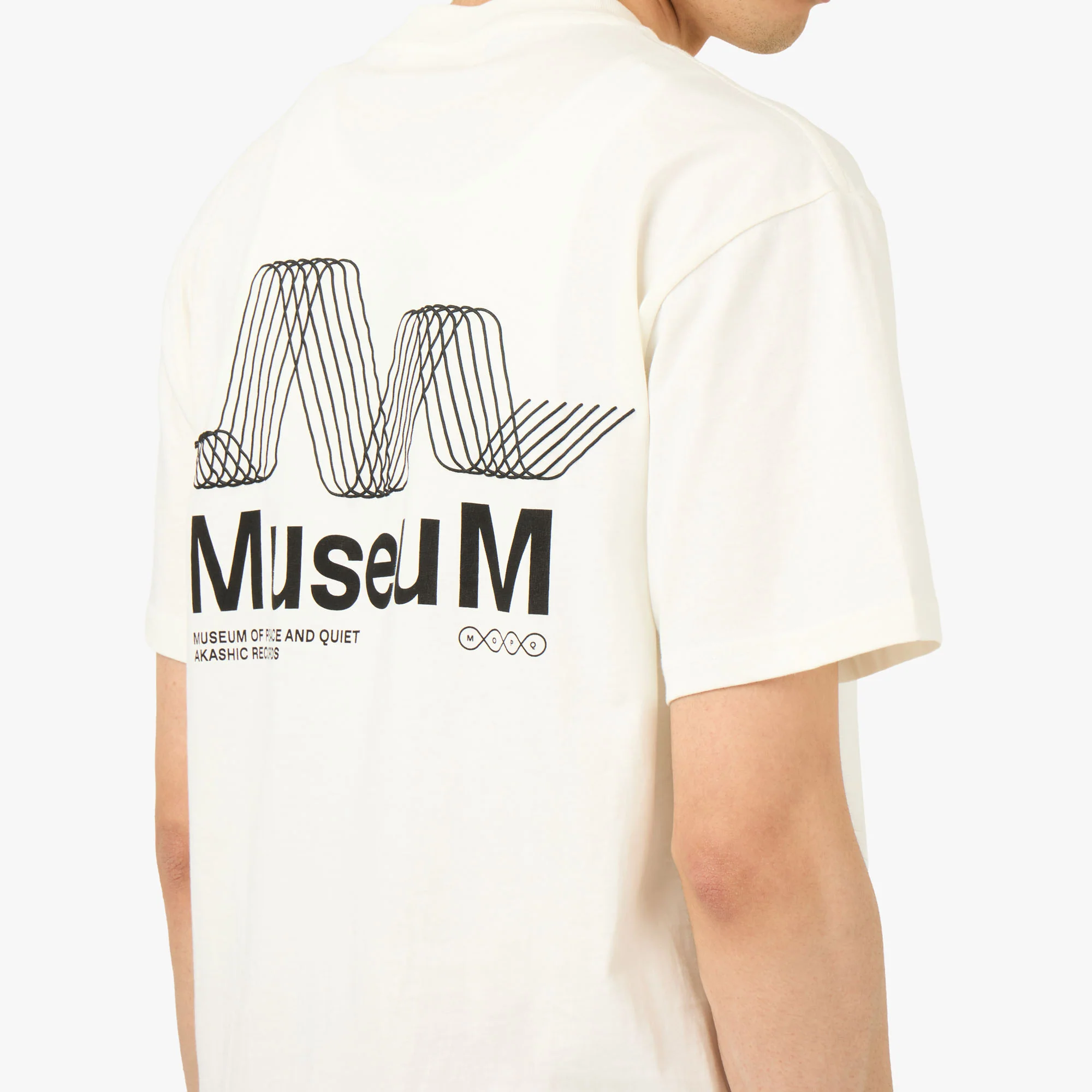 Museum Of Peace & Quiet Sound Waves T-Shirt White - Image 5