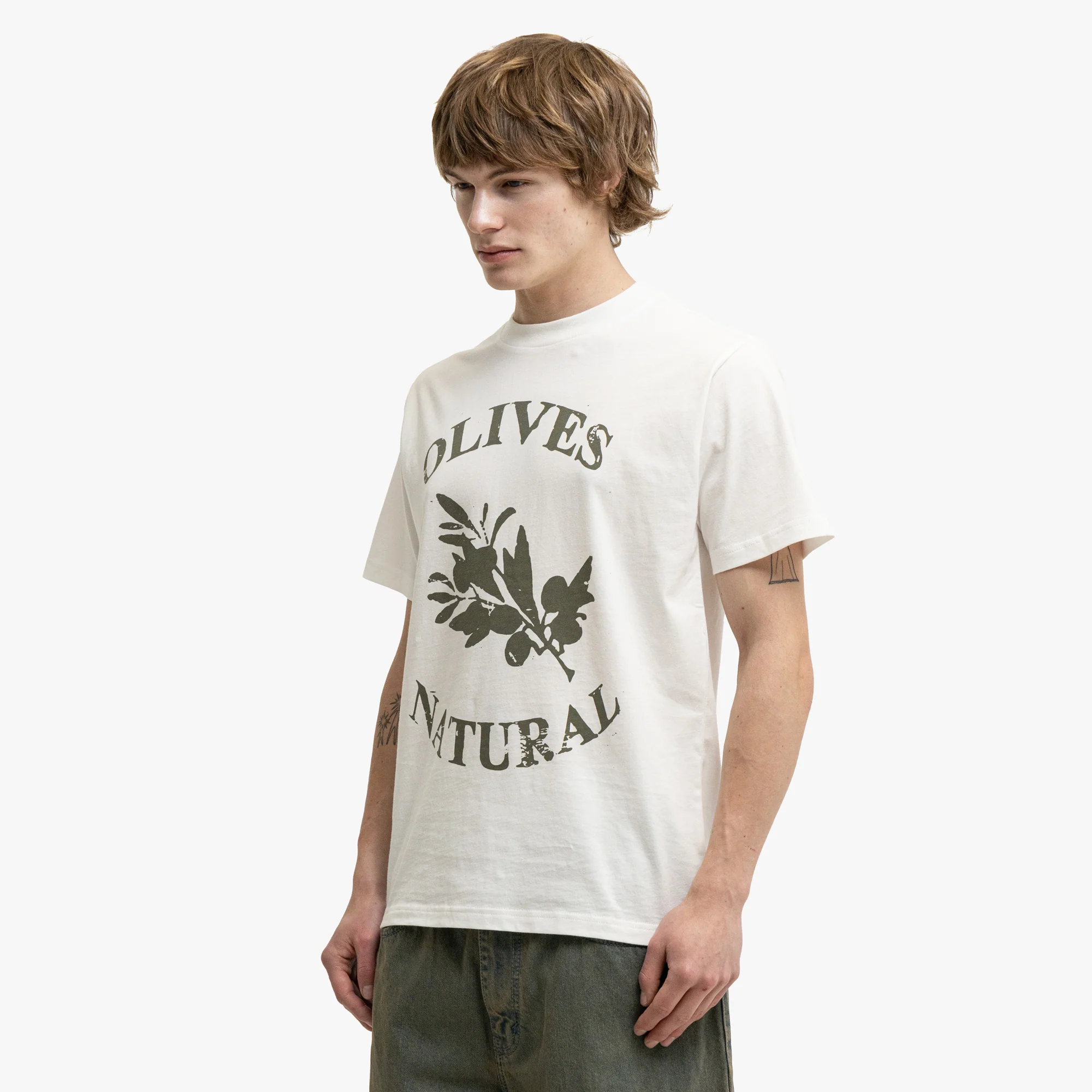 Museum Of Peace & Quiet Olives T-Shirt White - Image 2