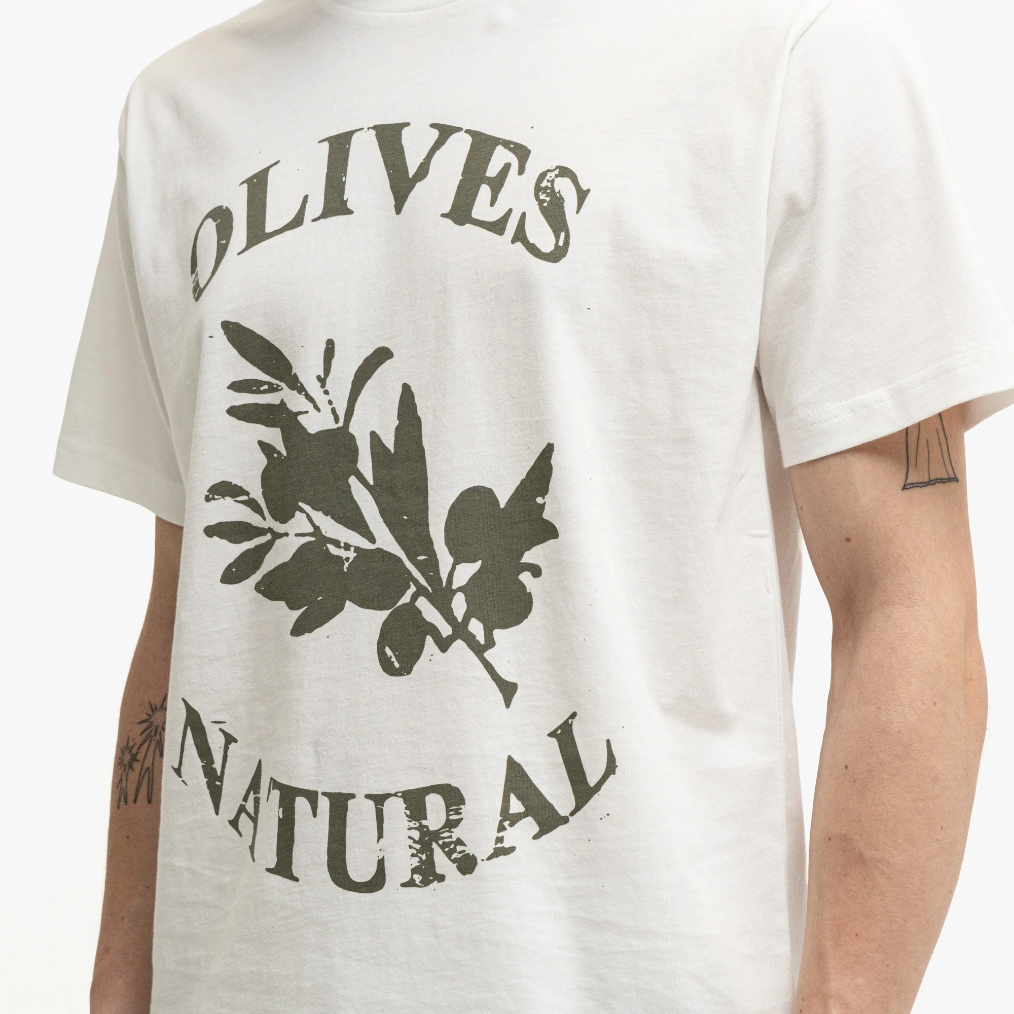 Museum Of Peace & Quiet Olives T-Shirt White - Image 4