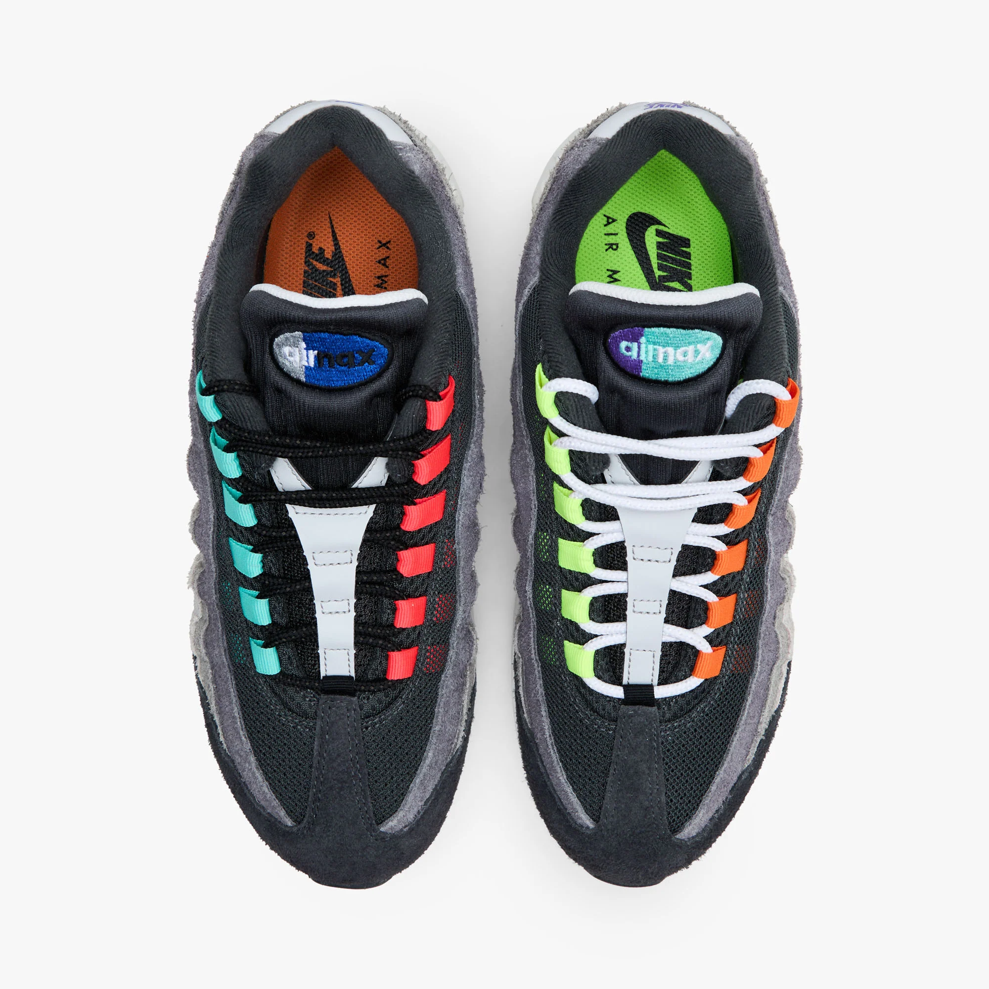 Nike Air Max 95 Big Bubble PRM Hyper Turquoise / Volt - Solar Red - Image 4