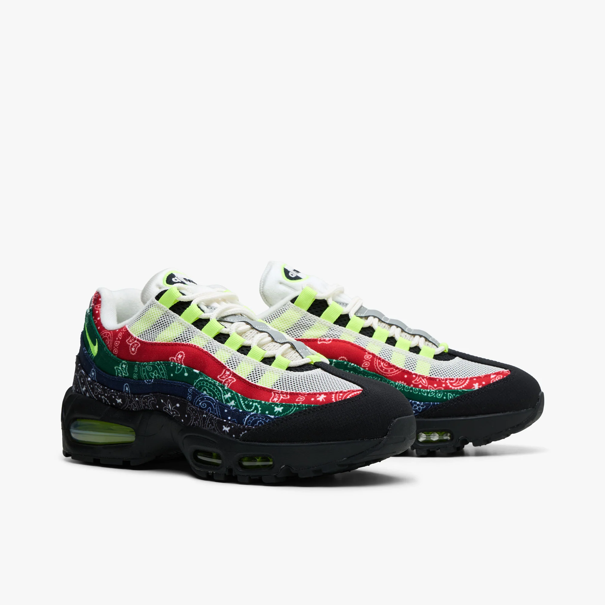Nike Air Max 95 Big Bubble Sail / Volt - University Red - Image 3