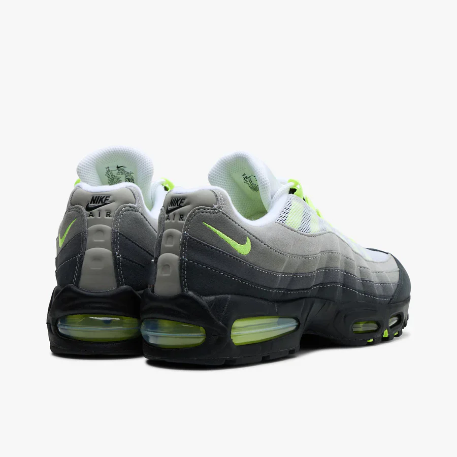 Nike Air Max 95 OG Black / Neon Yellow - Cool Grey - Image 4