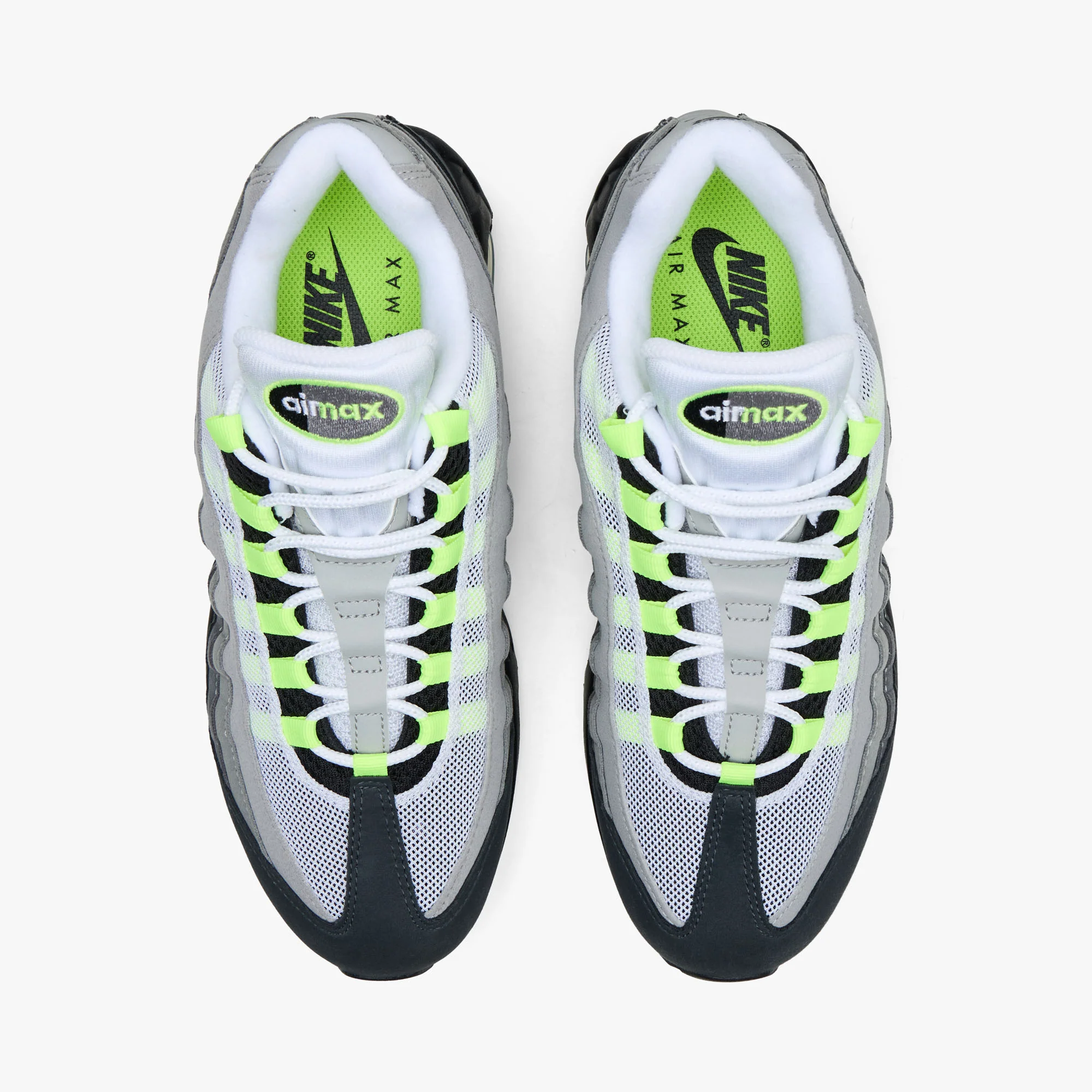 Nike Air Max 95 OG Black / Neon Yellow - Cool Grey - Image 5