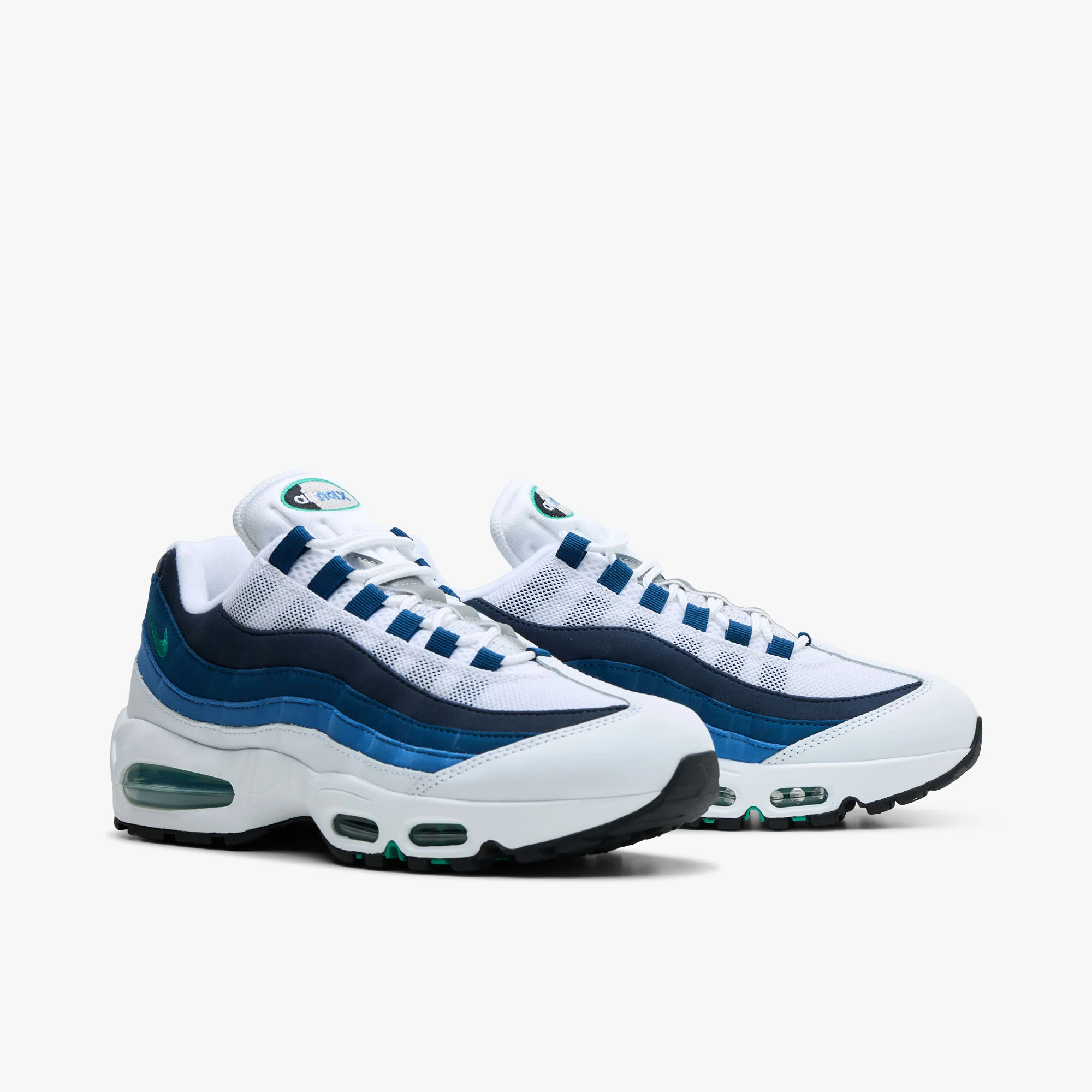 Nike Air Max 95 OG White / Emerald Green - Lake Blue - Image 2