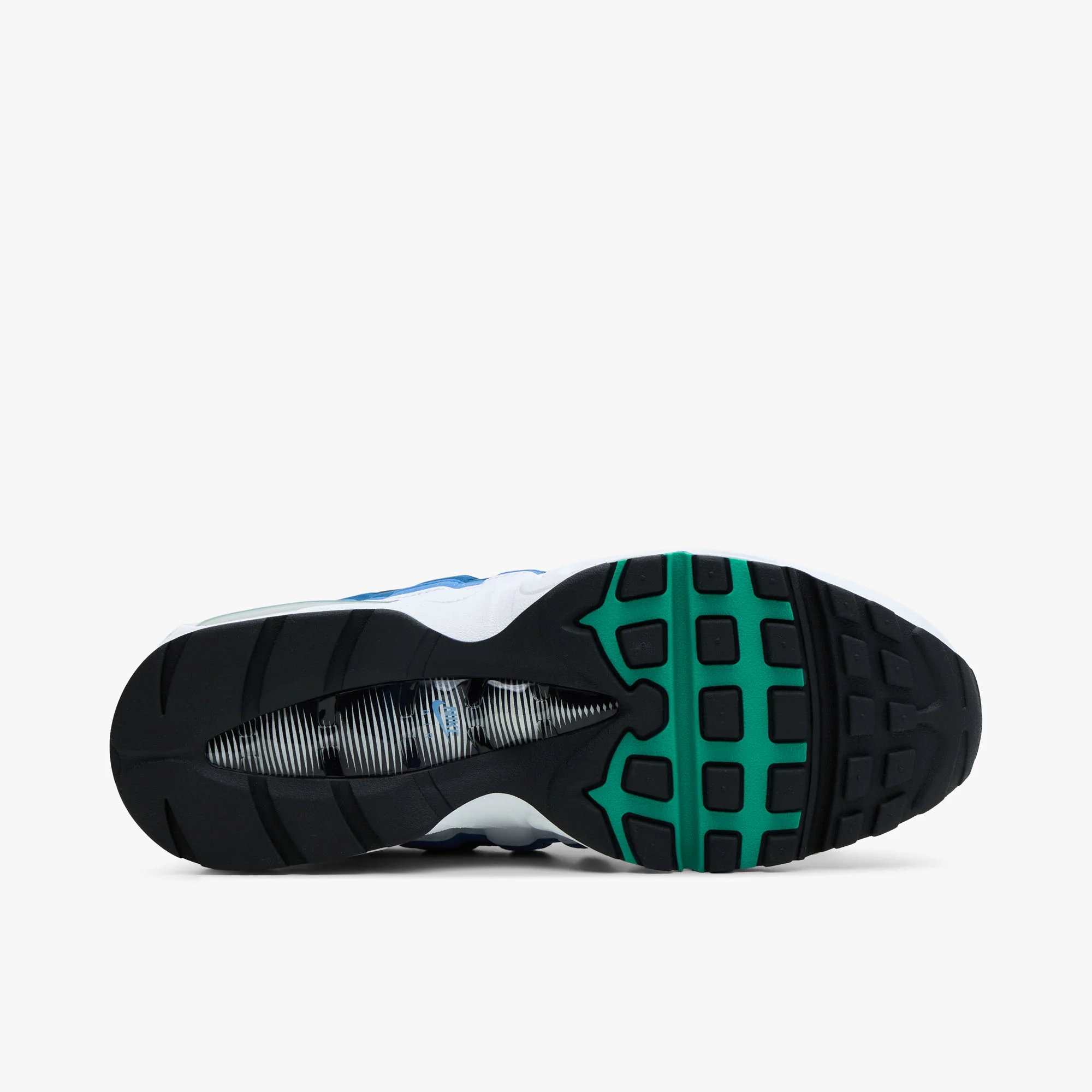 Nike Air Max 95 OG White / Emerald Green - Lake Blue - Image 7