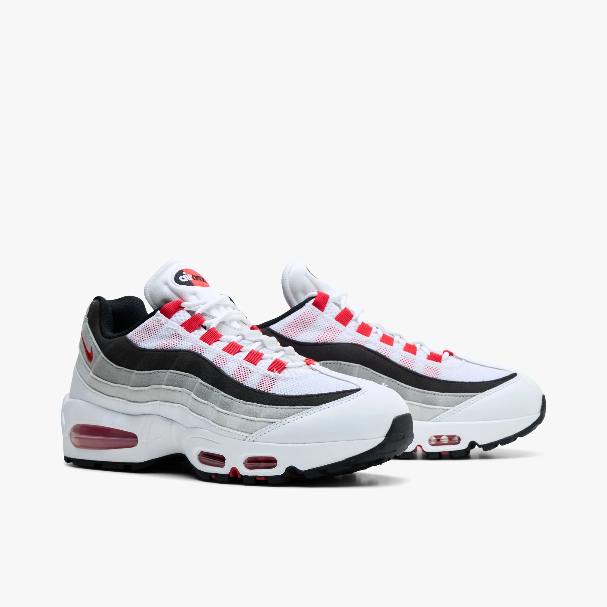 Nike Air Max 95 White / Comet Red - Neutral Grey - Image 2