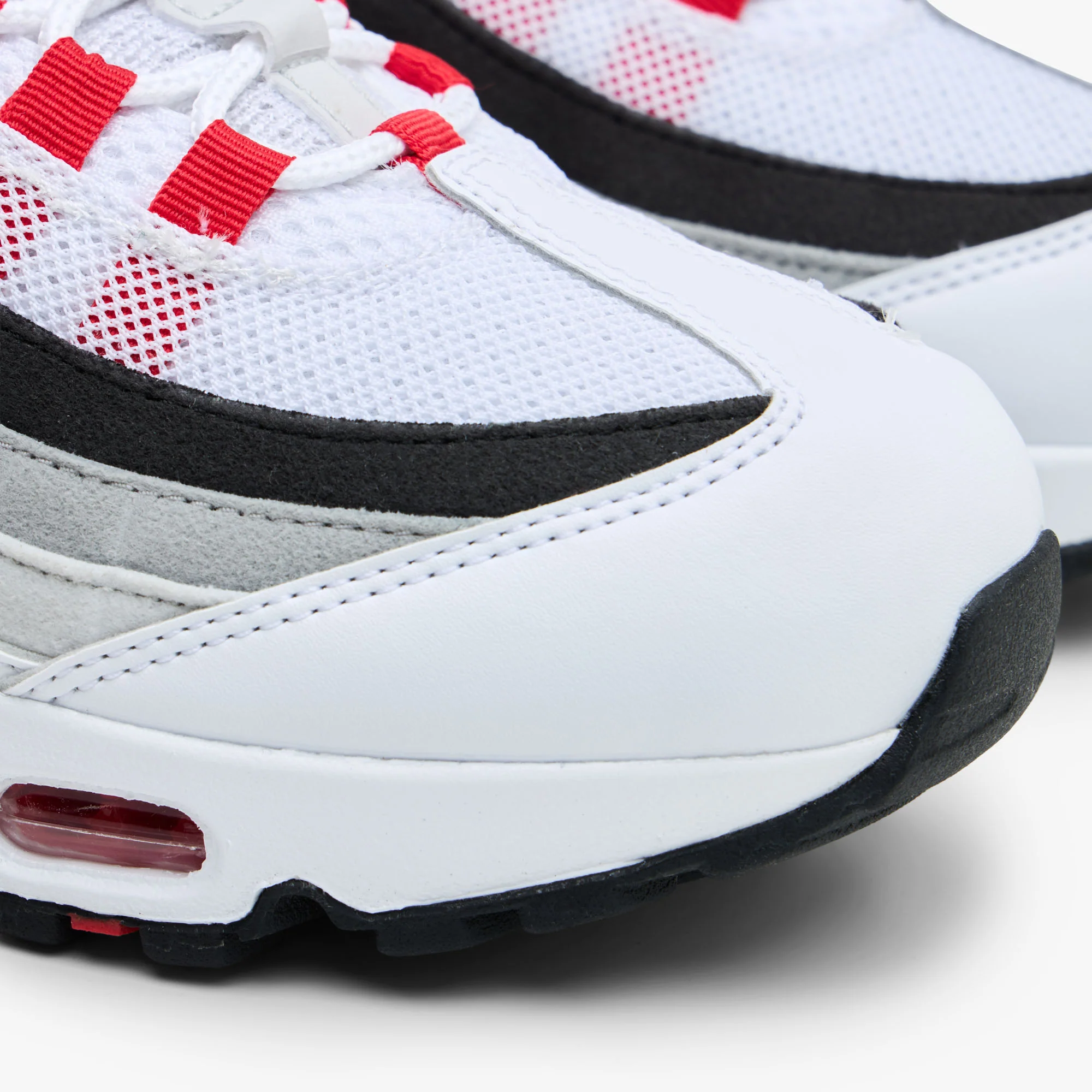 Nike Air Max 95 White / Comet Red - Neutral Grey - Image 6