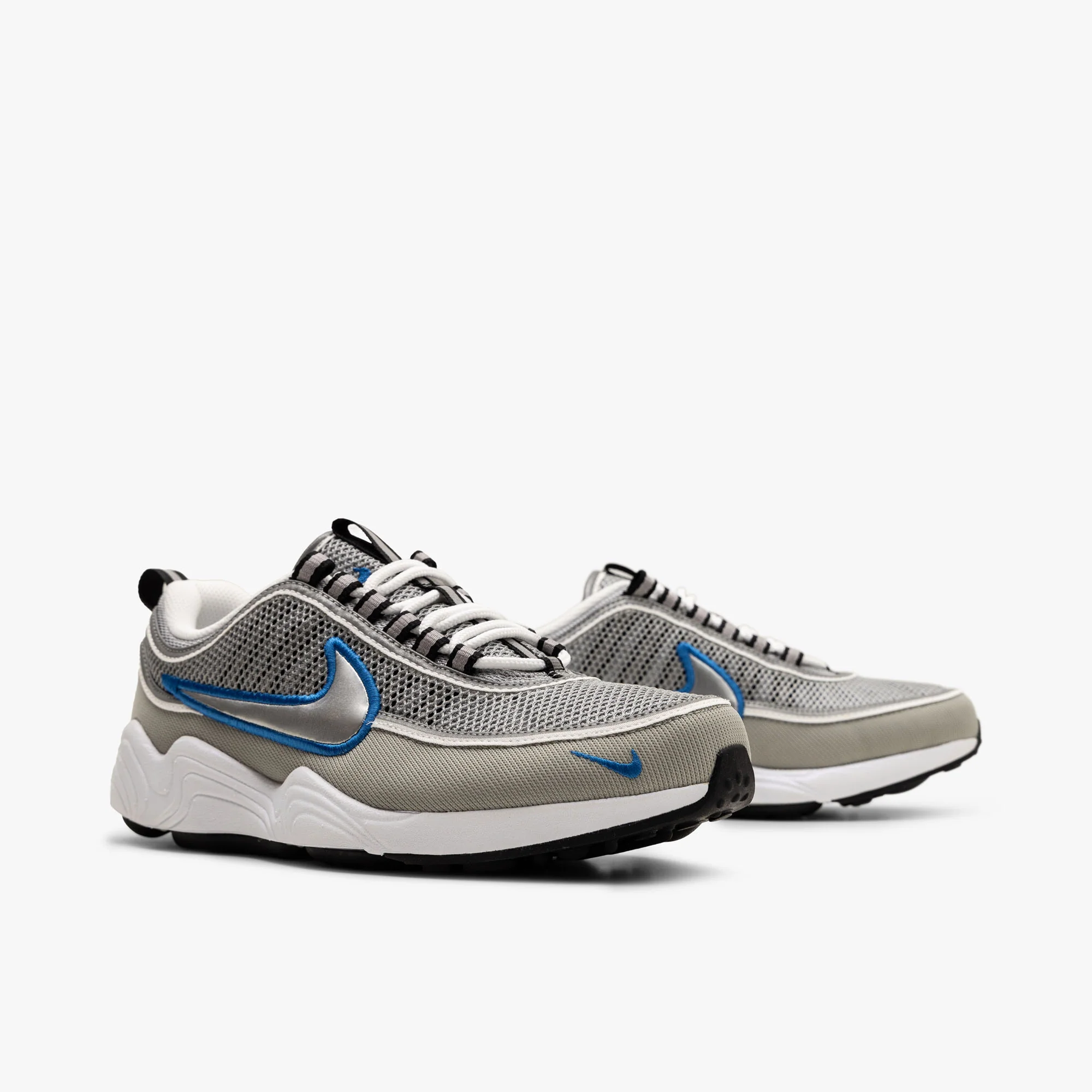 Nike Air Zoom Spiridon SP Metallic Silver / Signal Blue - Image 3