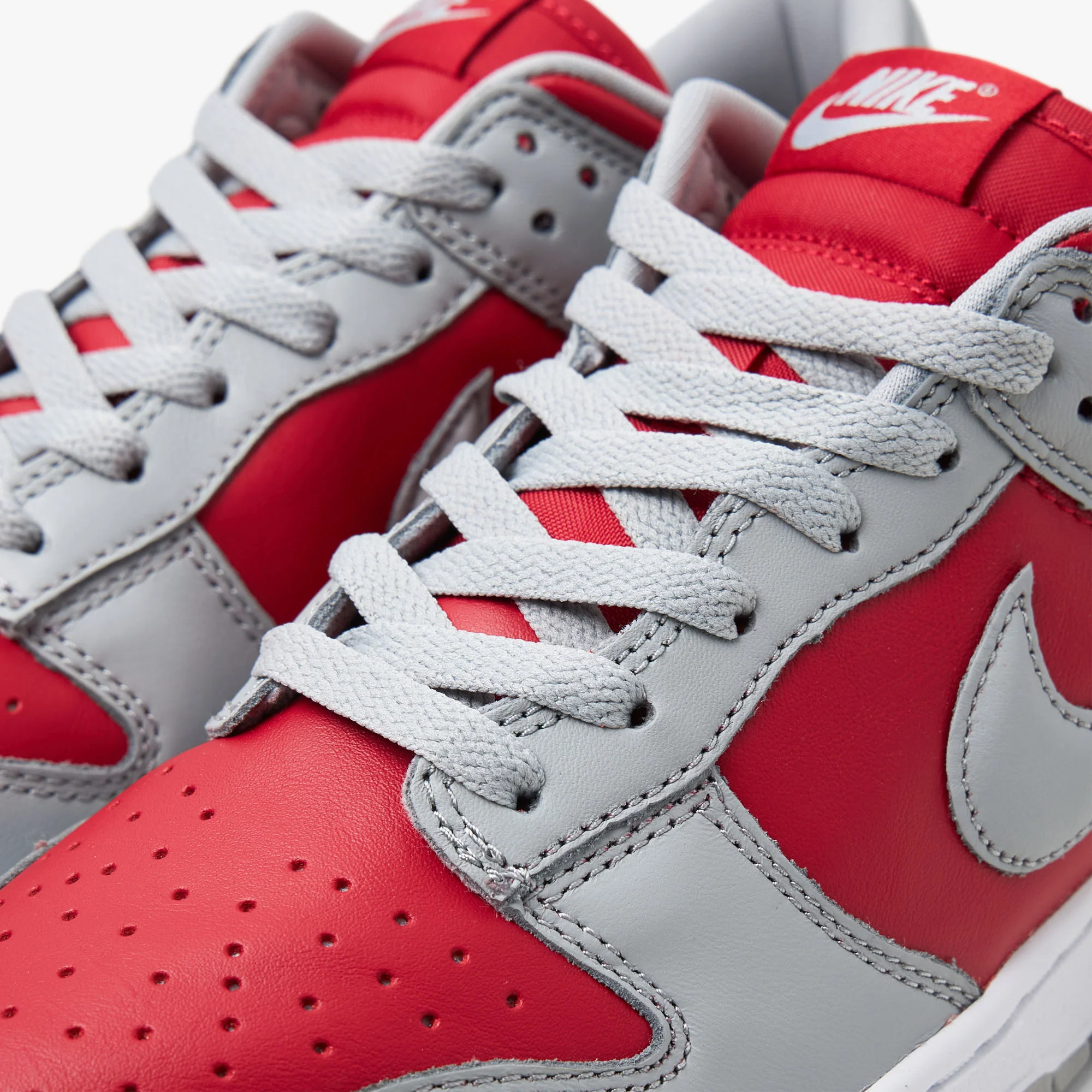Nike Dunk Low Varsity Red / Silver - White - Image 7
