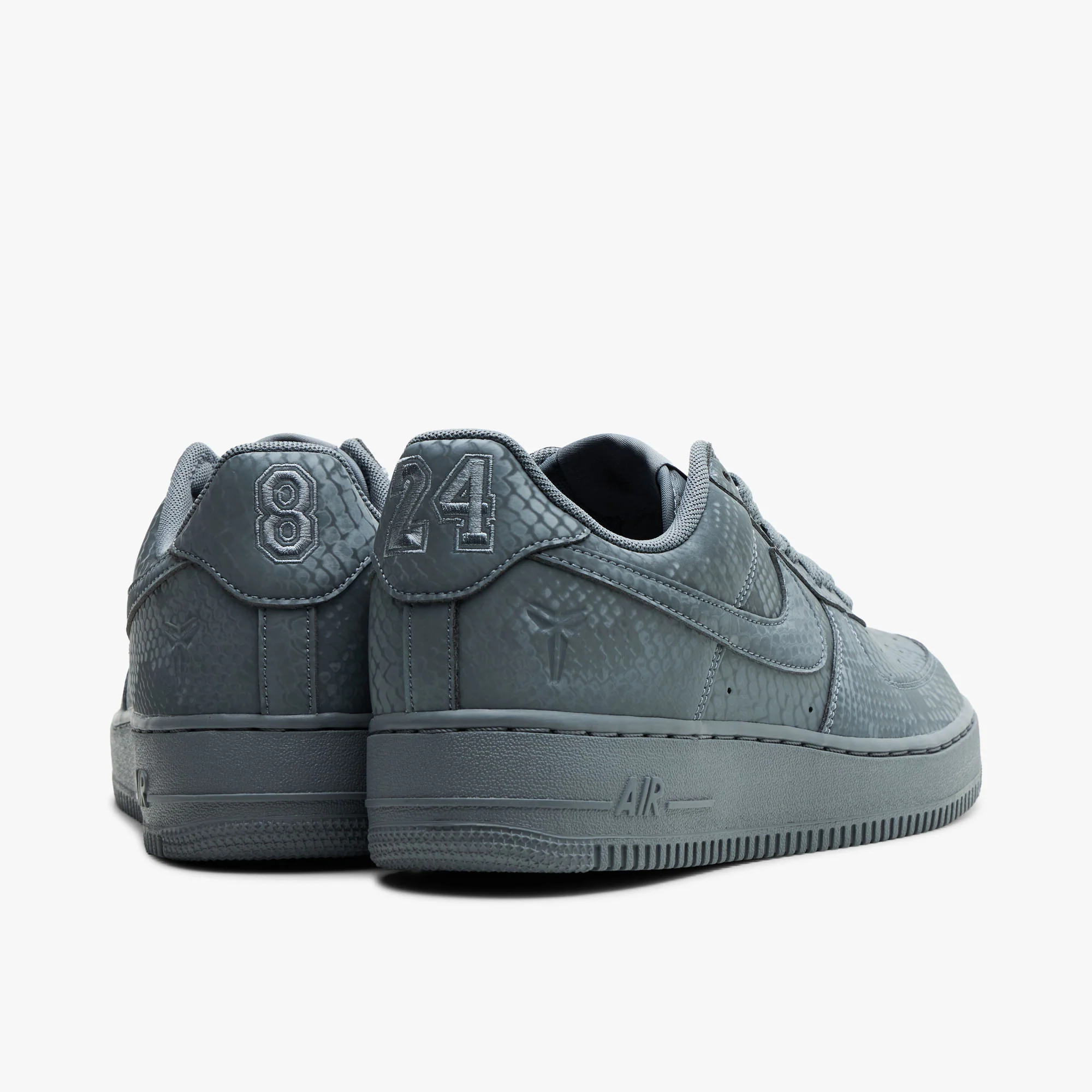 Nike Kobe Air Force 1 Low Cool Grey / Wolf Grey - Image 4