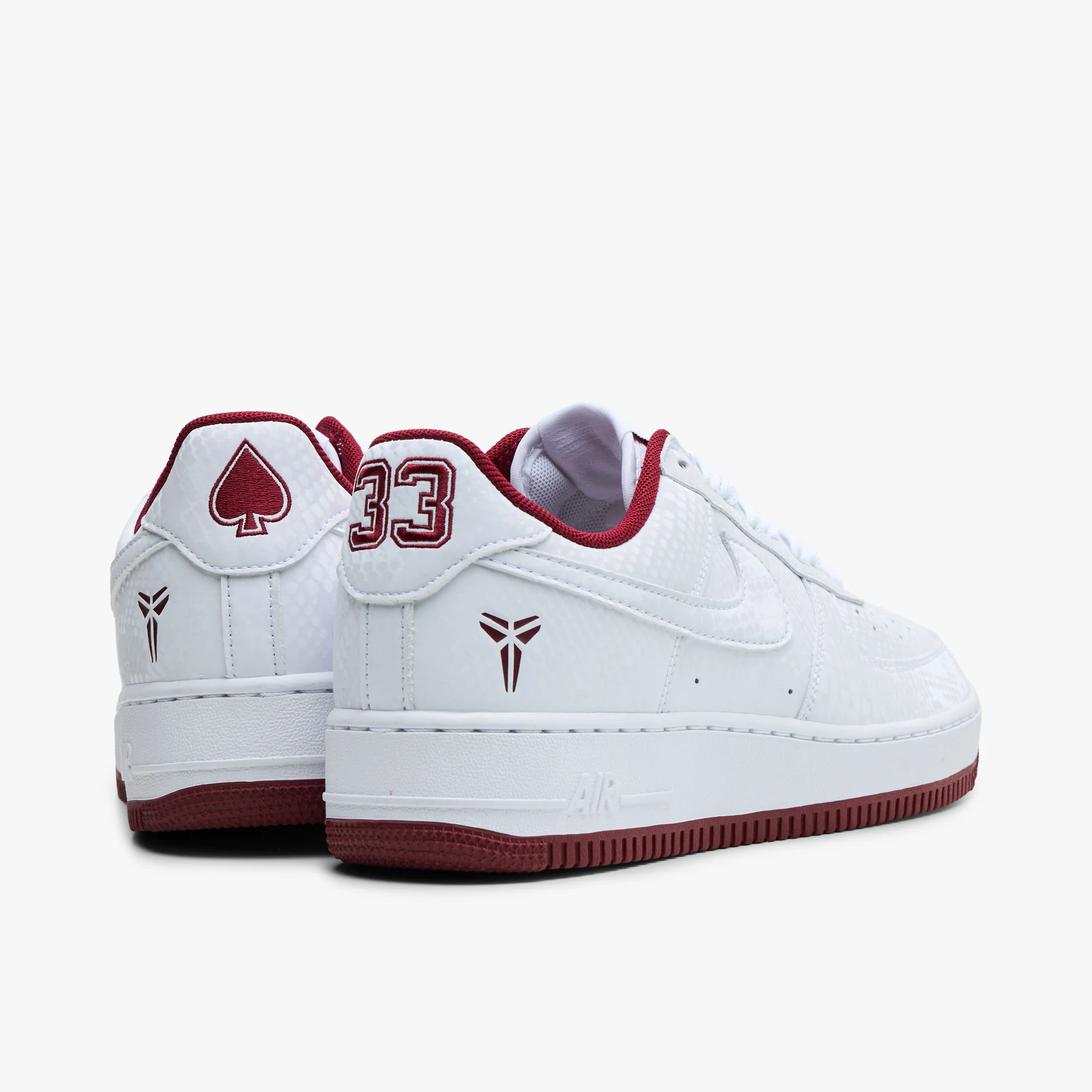 Nike Kobe Air Force 1 Low White / Team Red - Image 3