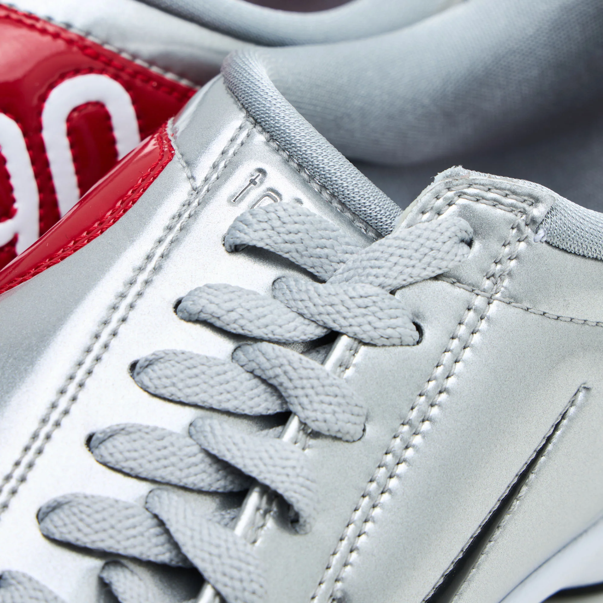 Nike Total 90 SP Metallic Silver / Black - University Red - Image 6