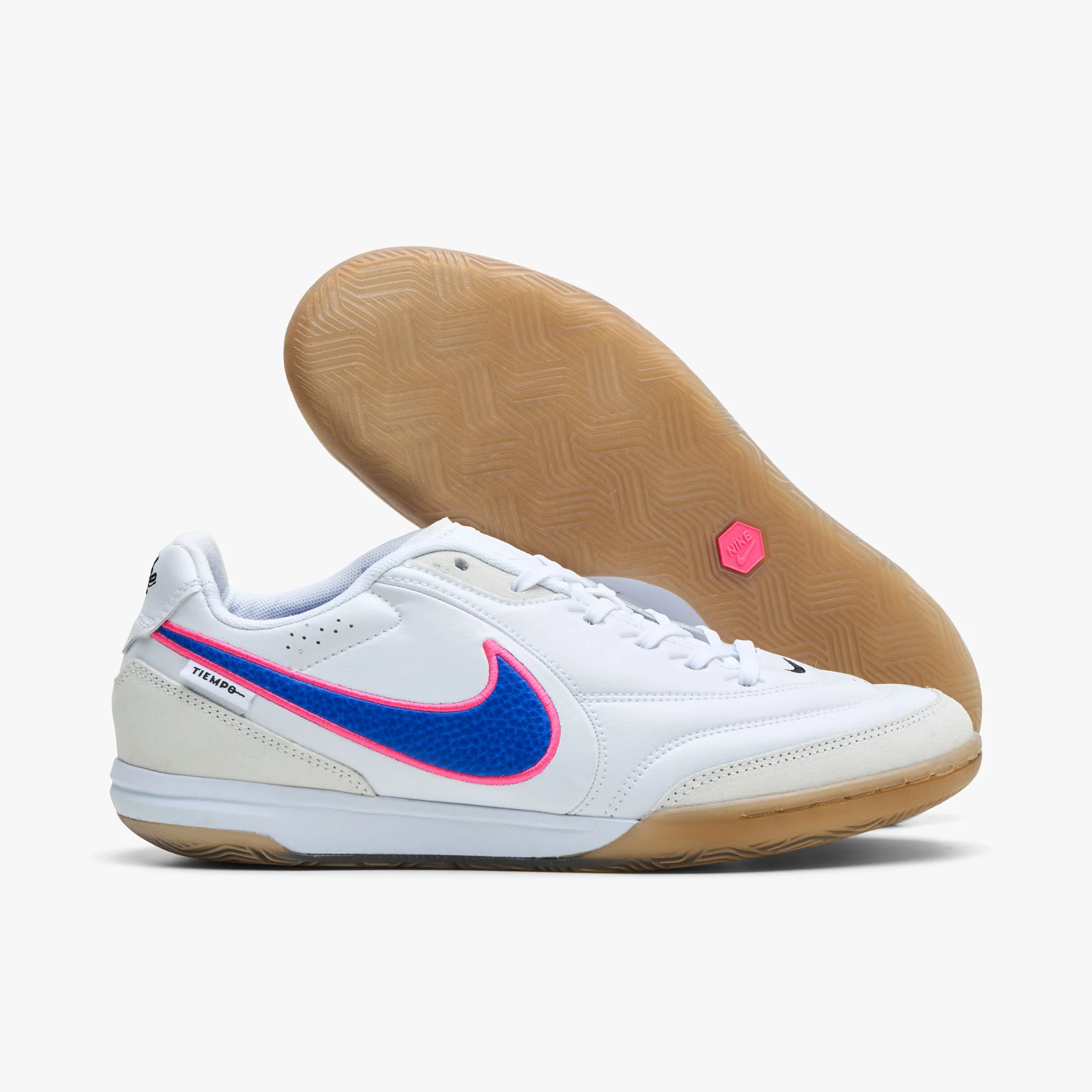 Nike Tiempo Streetgato White / Racer Blue - Pink Blast - Image 2