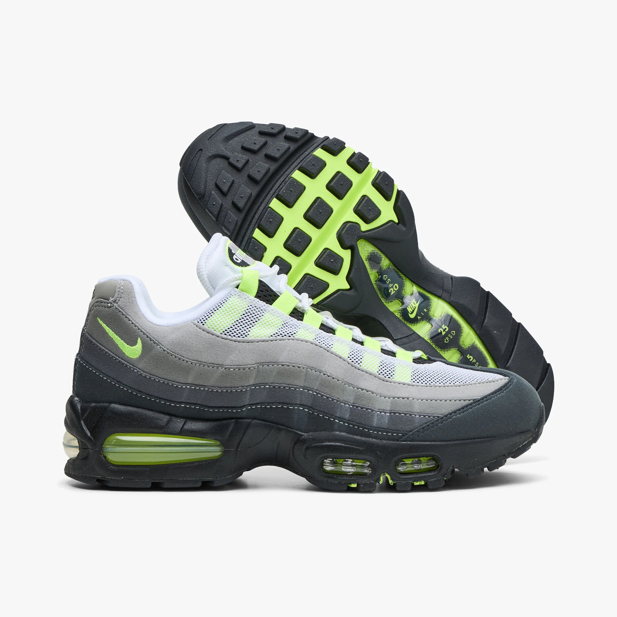 Nike Women's Air Max 95 OG Black / Neon Yellow - Image 3