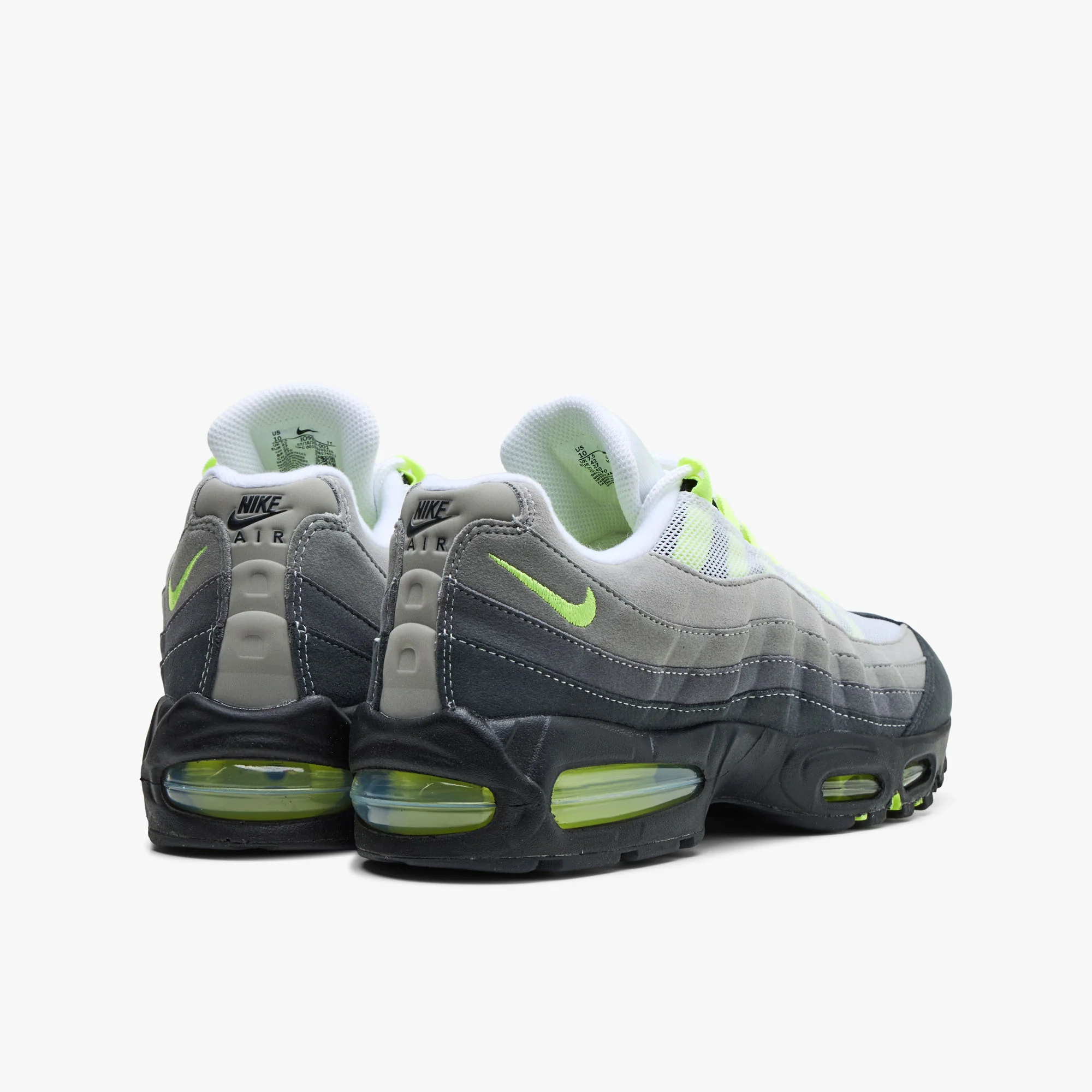 Nike Women's Air Max 95 OG Black / Neon Yellow - Image 4