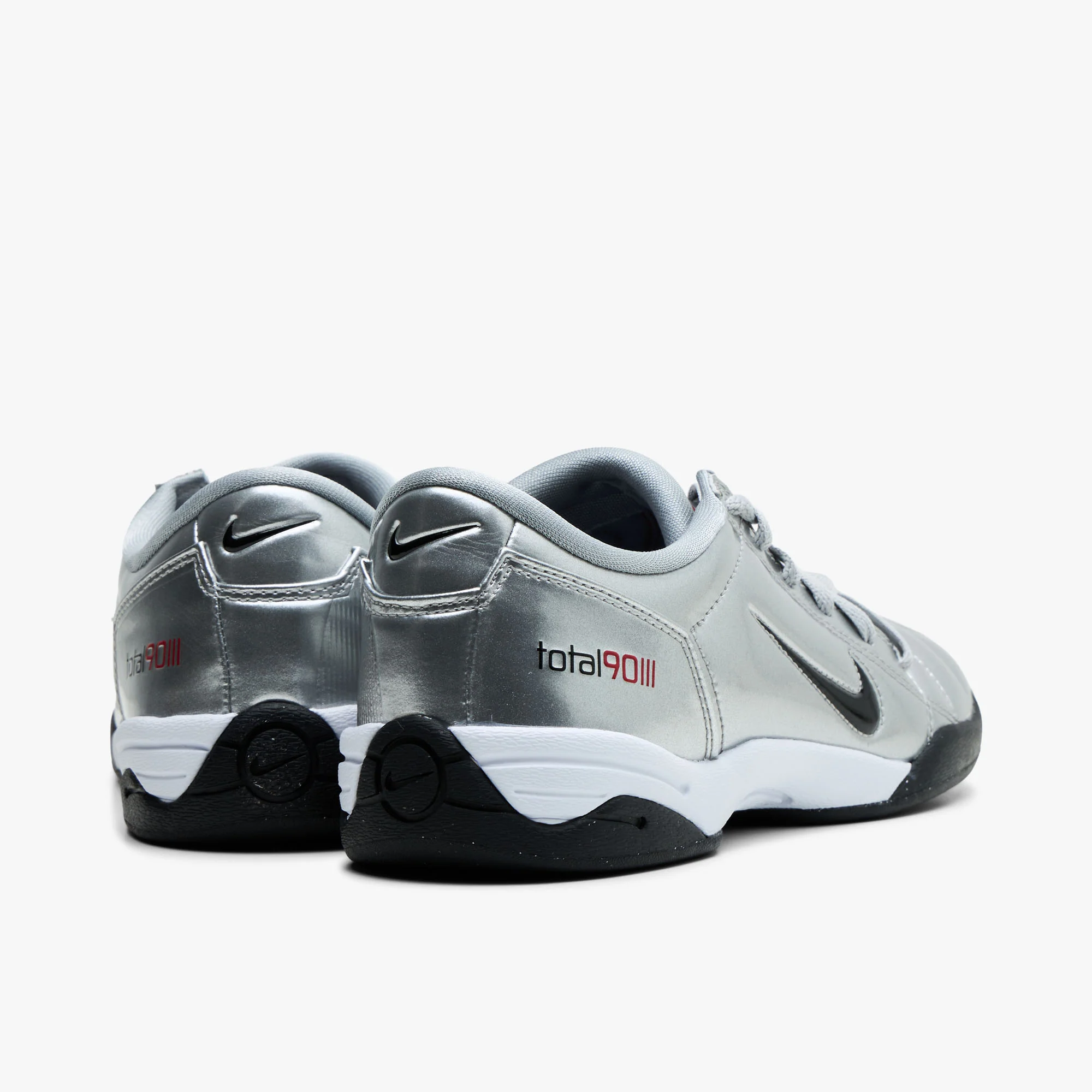 Nike Women's Total 90 Metallic Silver / Black - University Red - Image 3