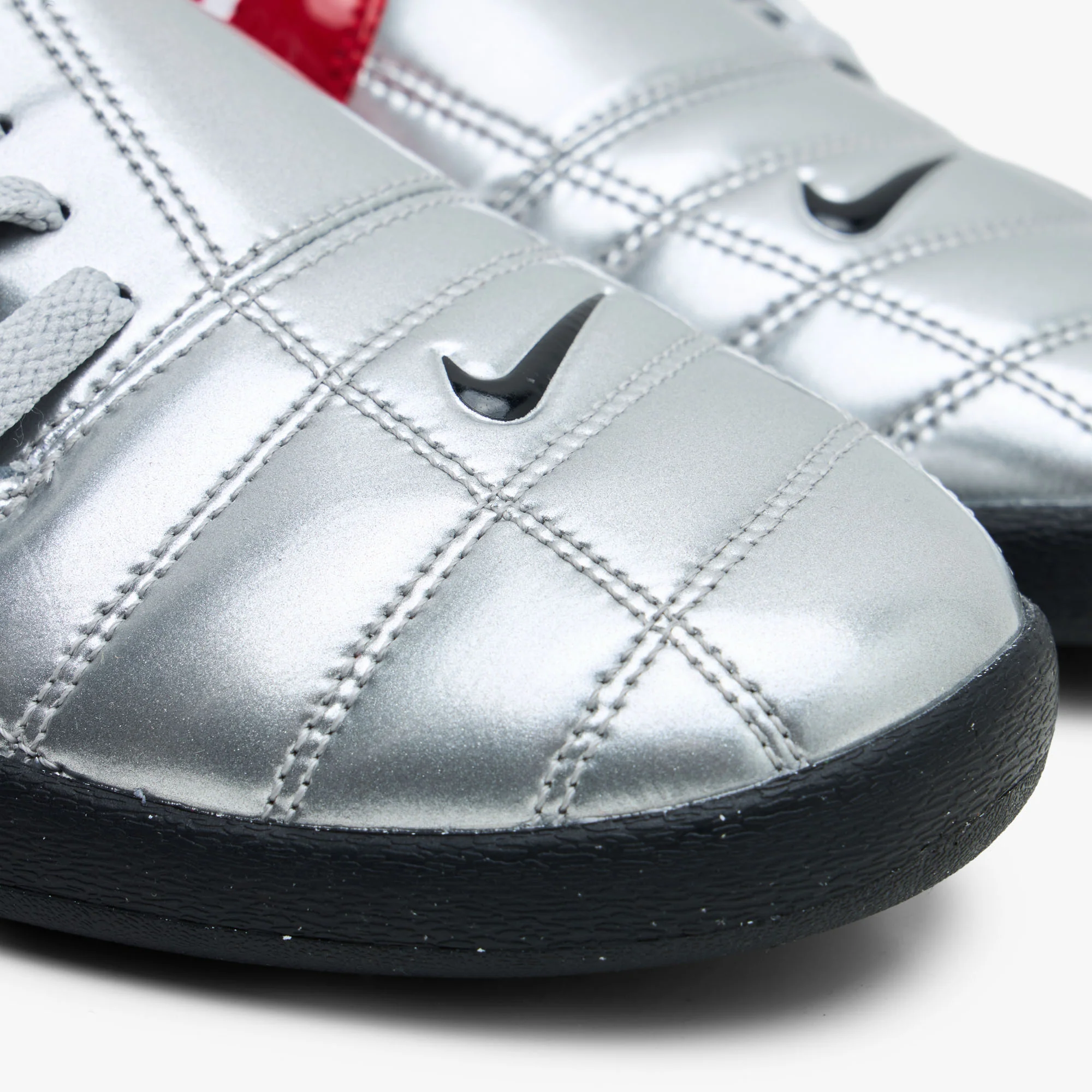 Nike Women's Total 90 Metallic Silver / Black - University Red - Image 5