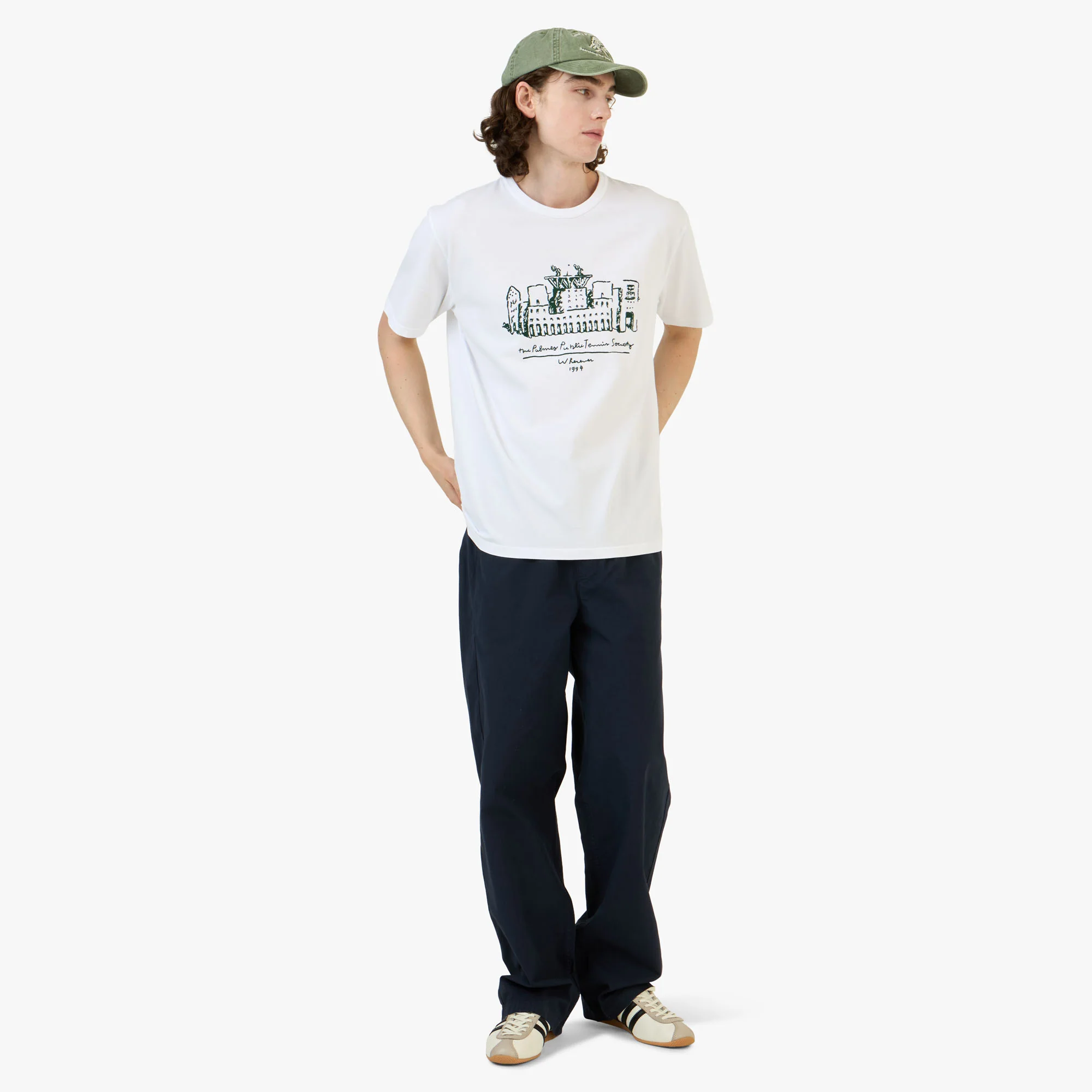 Palmes Public T-Shirt / White - Image 6