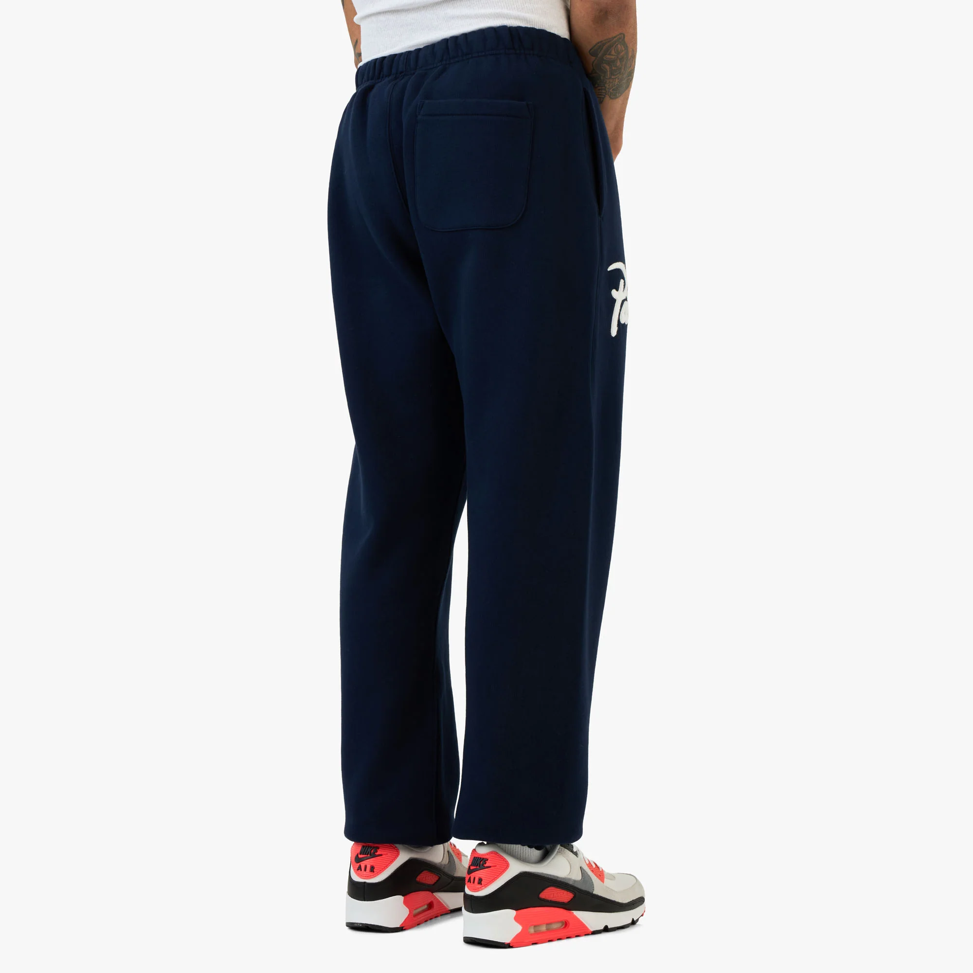 Patta Chenille Logo Jogging Pants / Navy - Image 3
