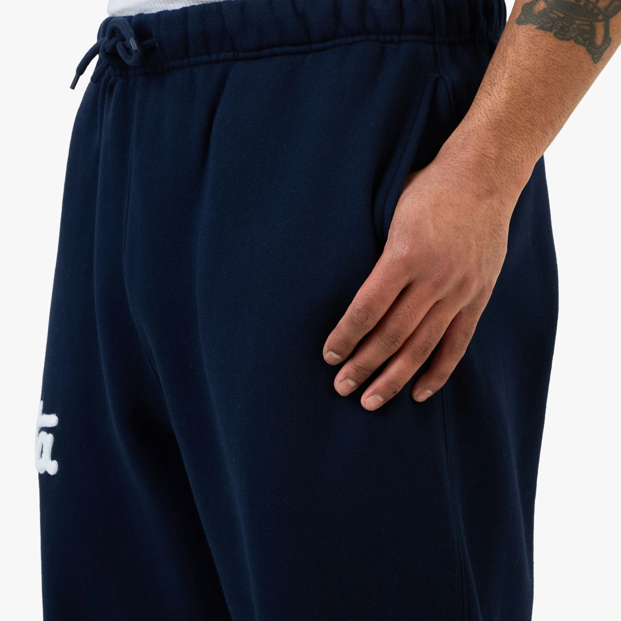 Patta Chenille Logo Jogging Pants / Navy - Image 4