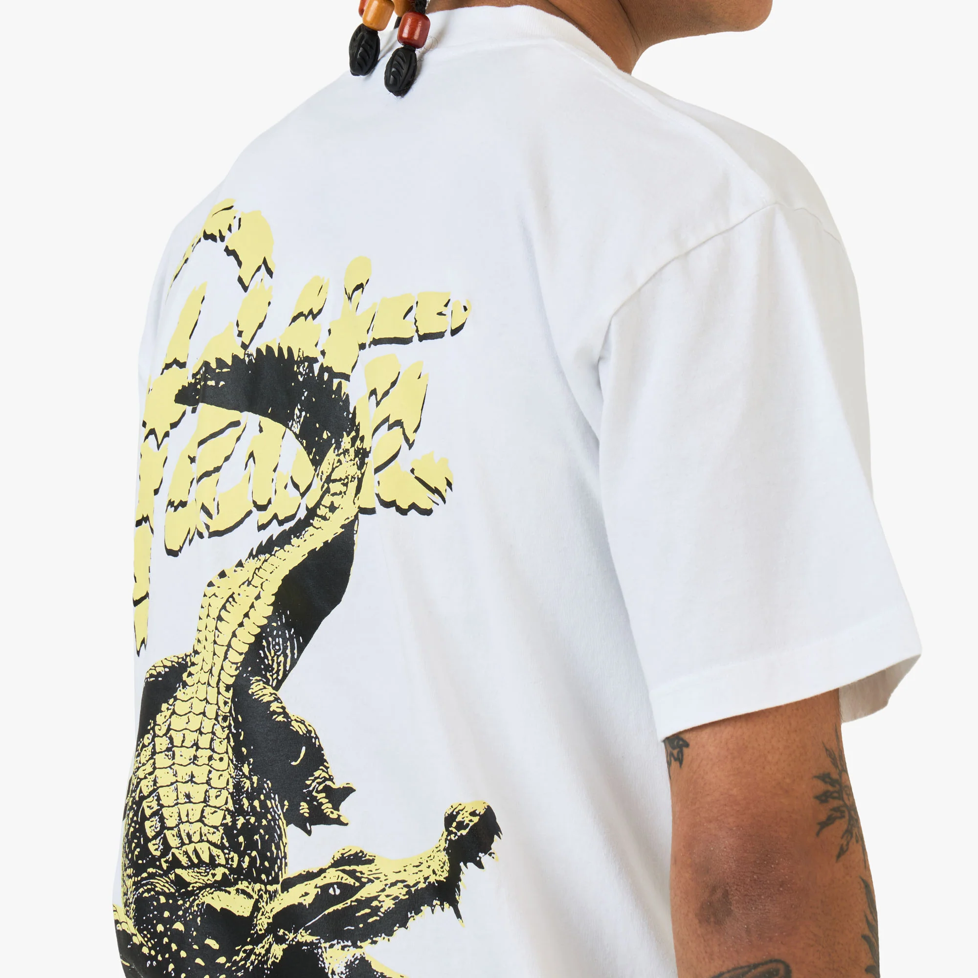 Patta Croco T-Shirt / White - Image 4