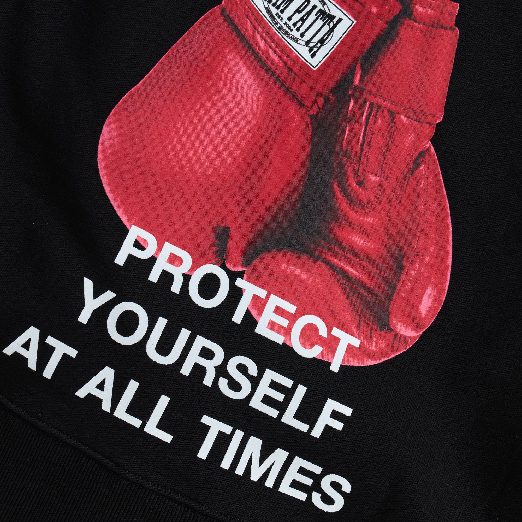 Patta Protect Yourself Hooded Sweater / Black - Image 10