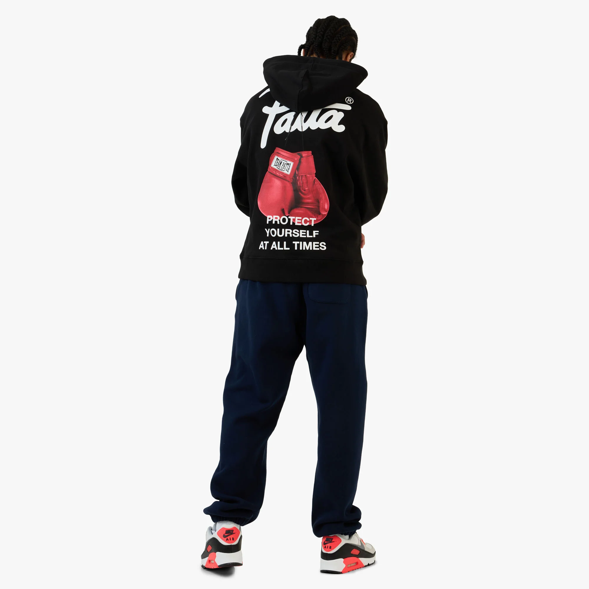 Patta Protect Yourself Hooded Sweater / Black - Image 6